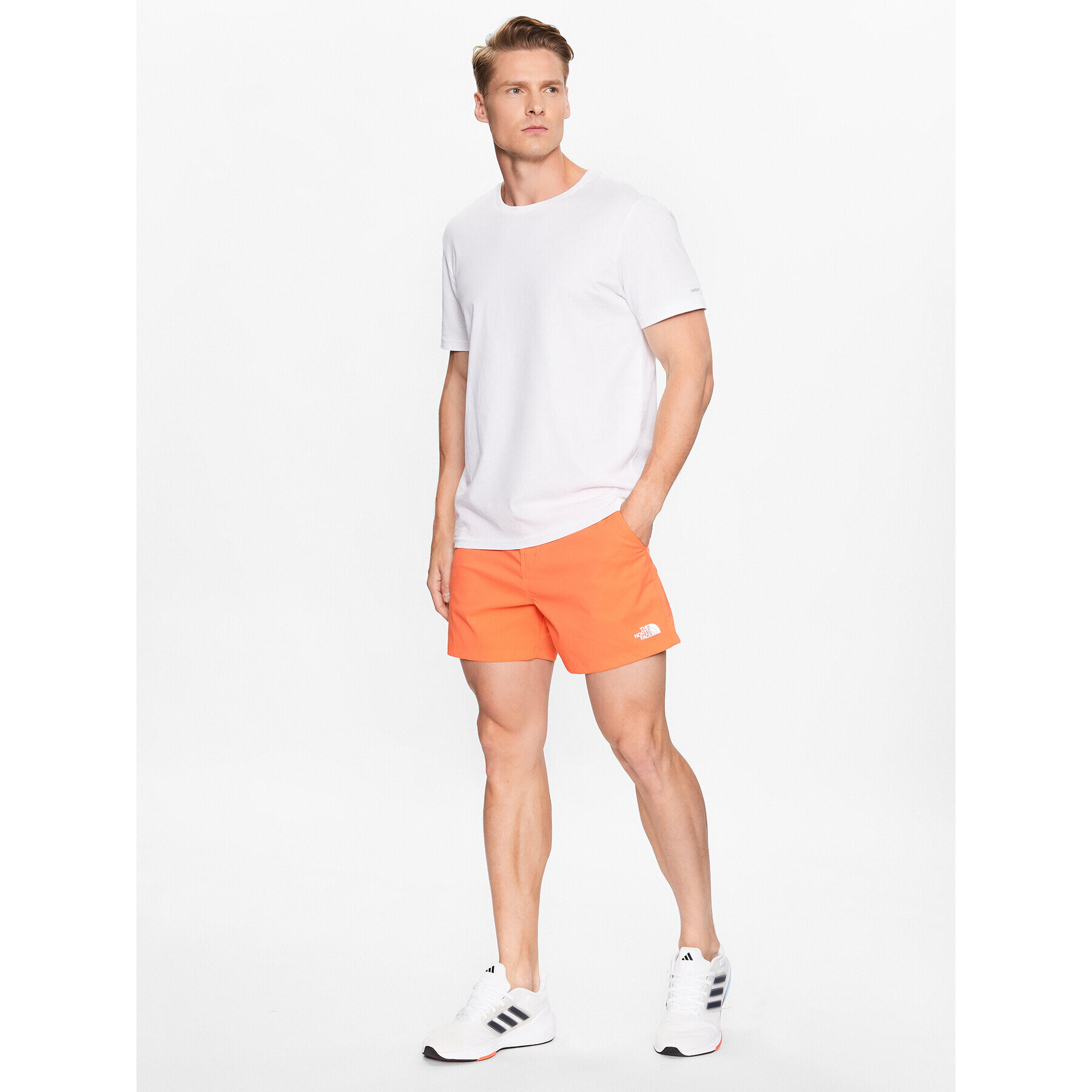 The North Face Pantaloni scurți pentru înot Class V Ripstop NF0A81X1 Portocaliu Regular Fit - Pled.ro