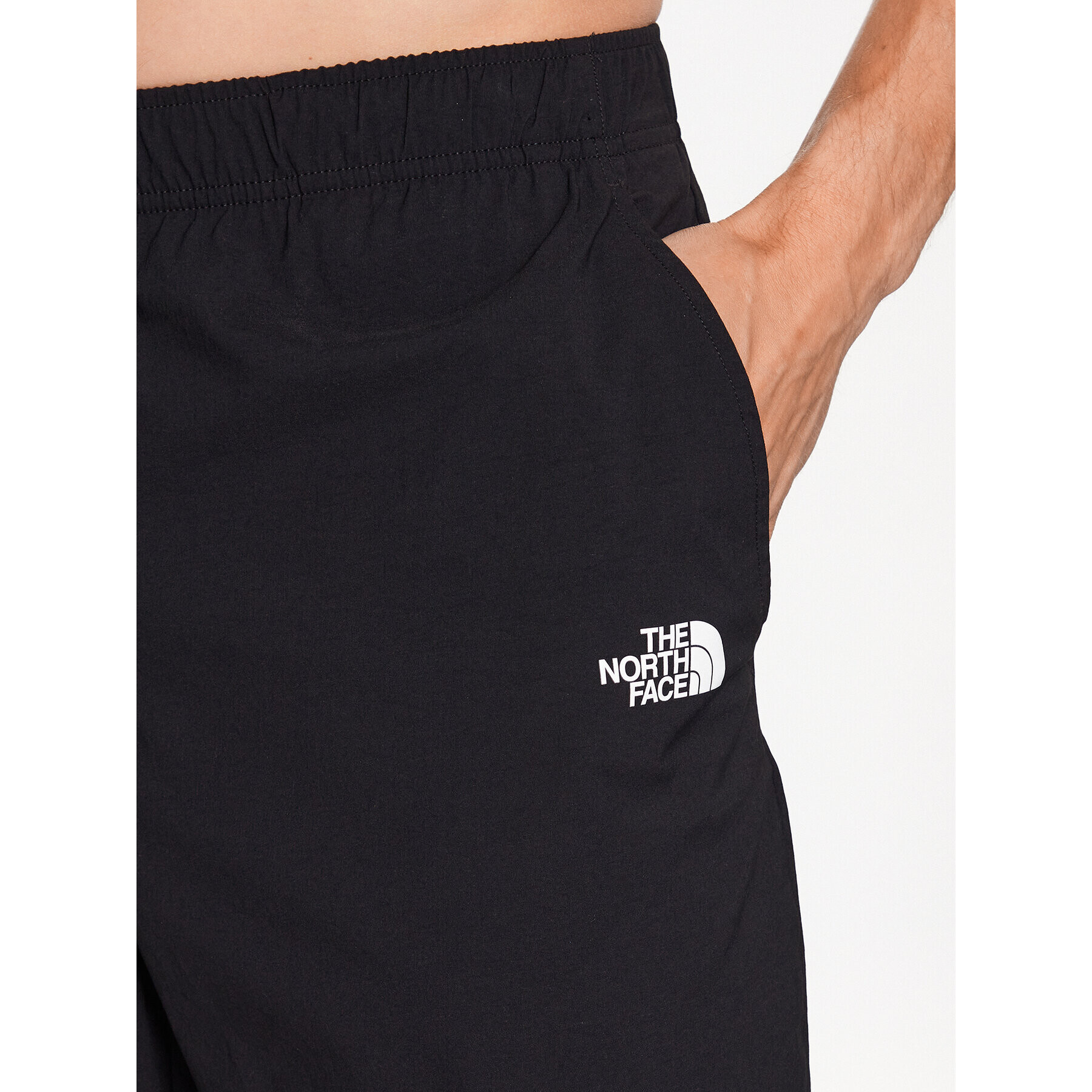 The North Face Pantaloni scurți sport Travel NF0A8277 Negru Regular Fit - Pled.ro