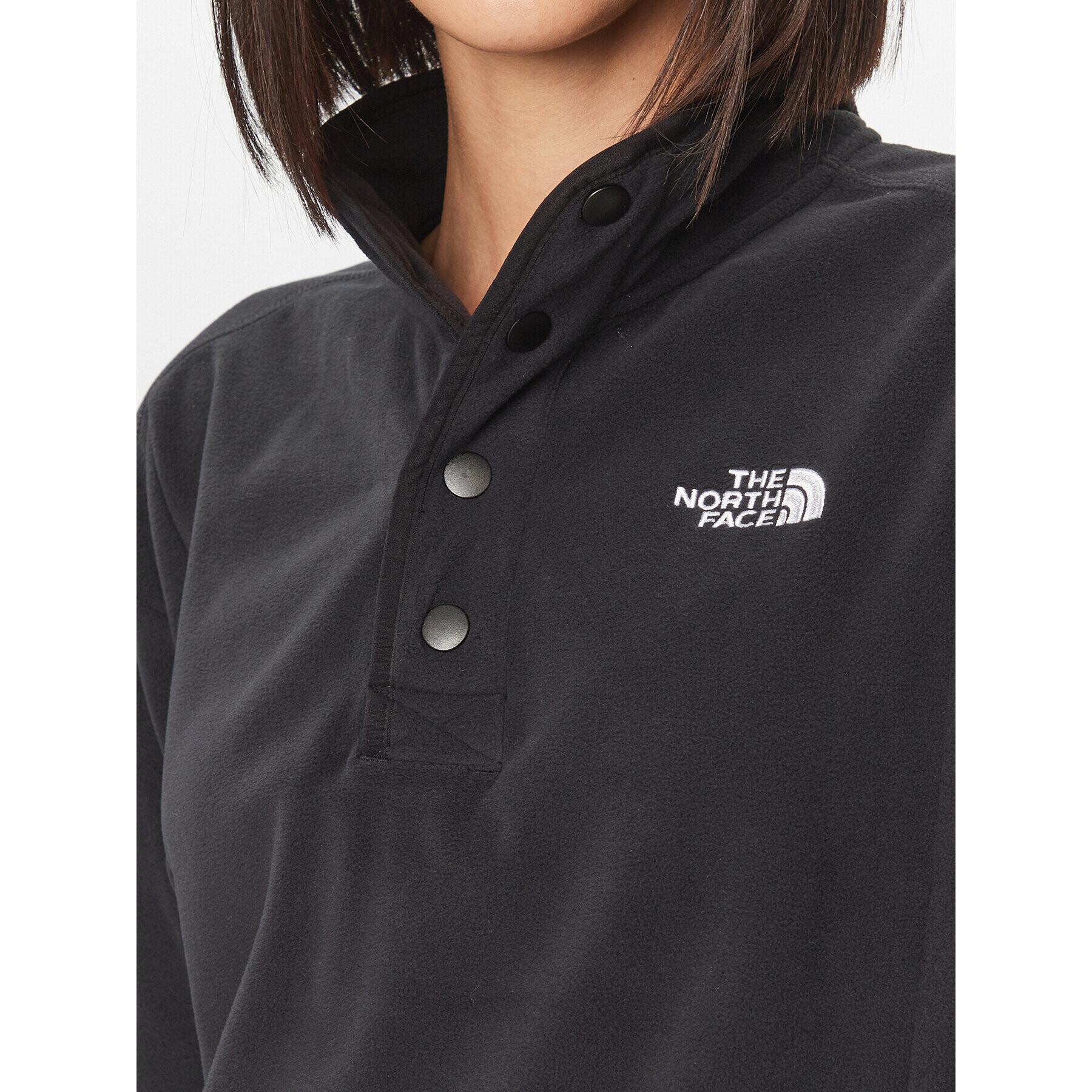 The North Face Polar W Homesafe Snap Neck Fleece PulloverNF0A8565KX71 Negru Regular Fit - Pled.ro