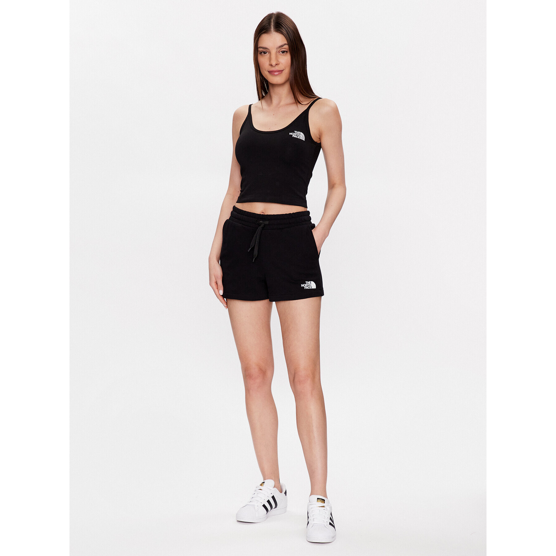 The North Face Top NF0A55AQ Negru Cropped Fit - Pled.ro