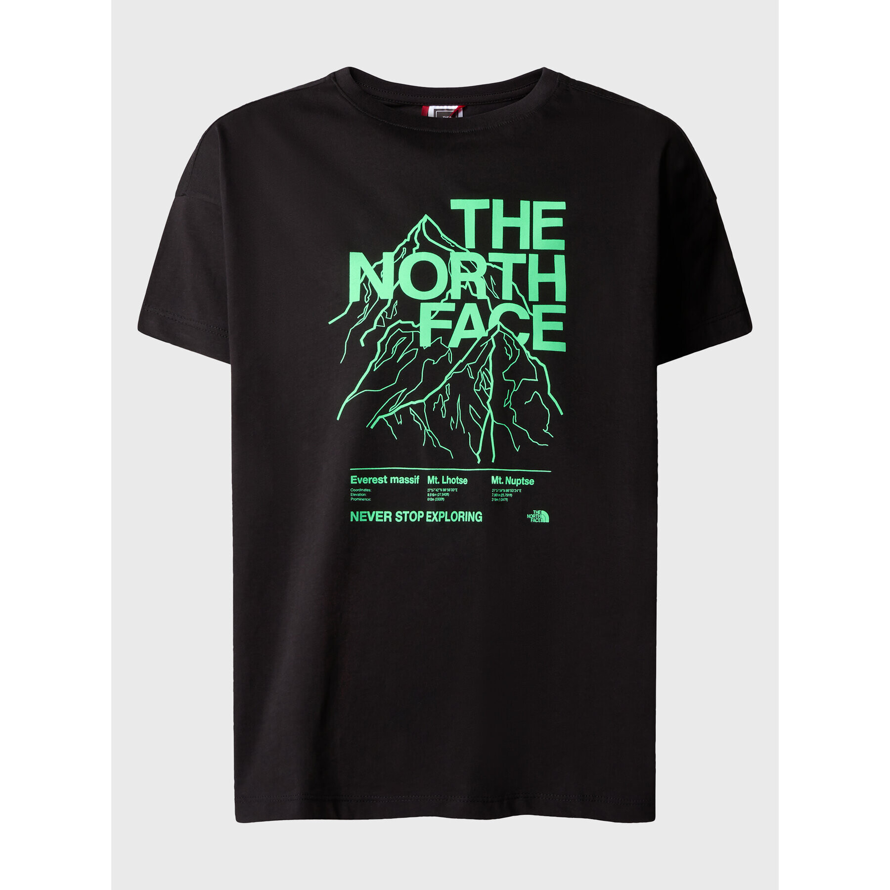 The North Face Tricou B Mountain Line S/S TeeNF0A859AJK31 Negru Regular Fit - Pled.ro