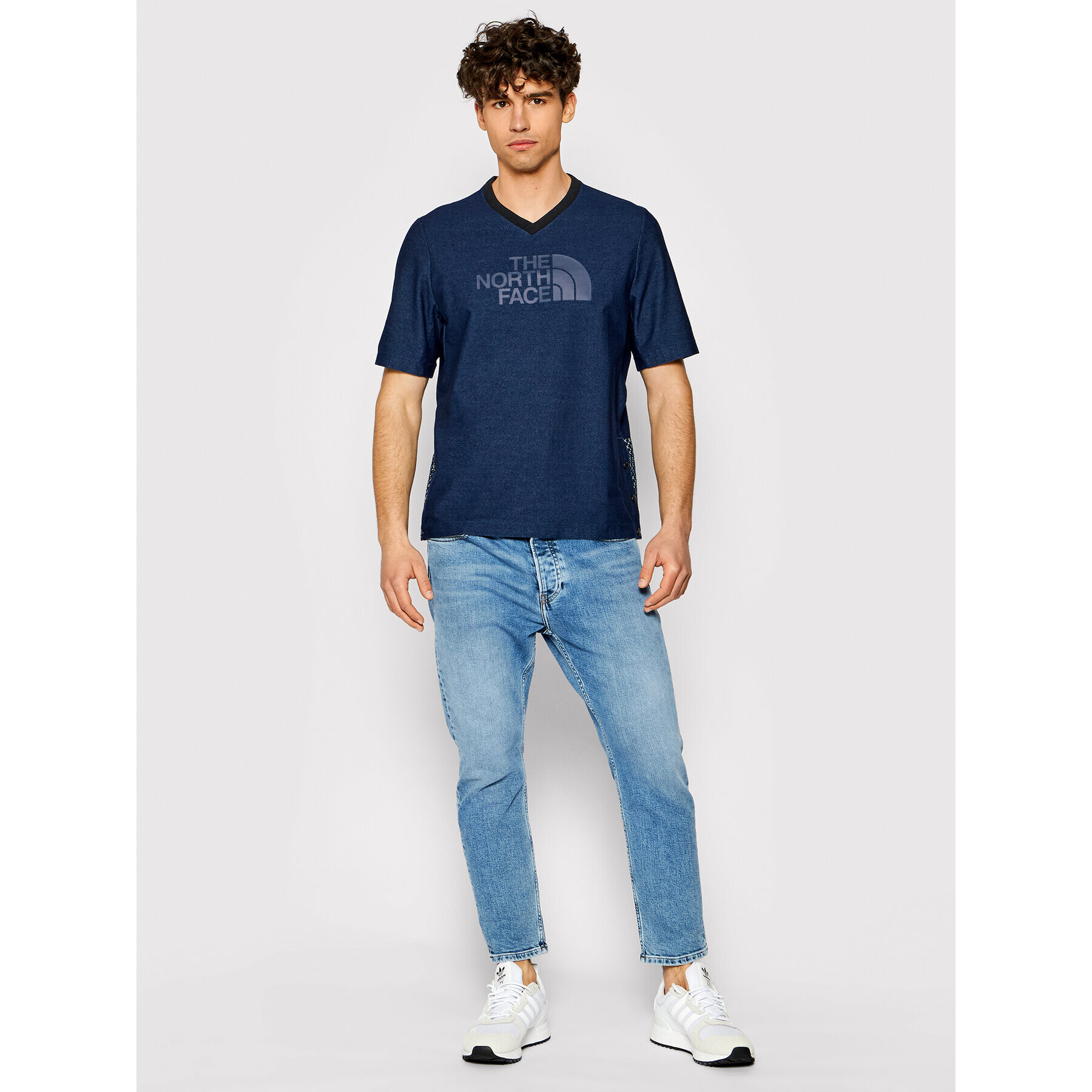 The North Face Tricou Big Logo Tee NF0A3LDS Bleumarin Regular Fit - Pled.ro