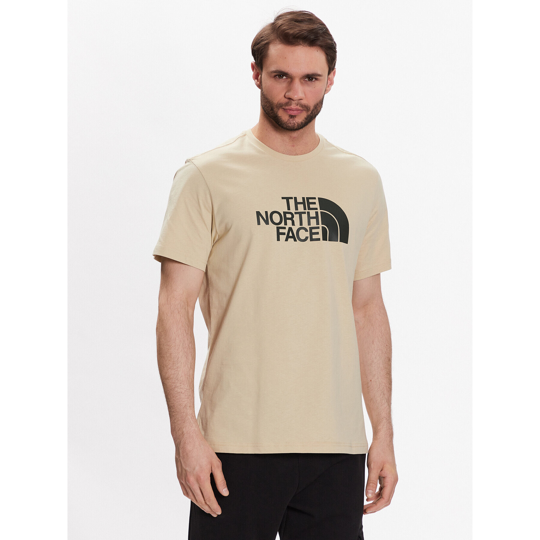 The North Face Tricou Easy NF0A2TX3 Bej Regular Fit - Pled.ro