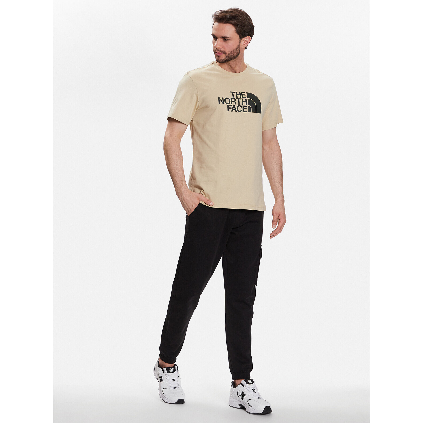 The North Face Tricou Easy NF0A2TX3 Bej Regular Fit - Pled.ro