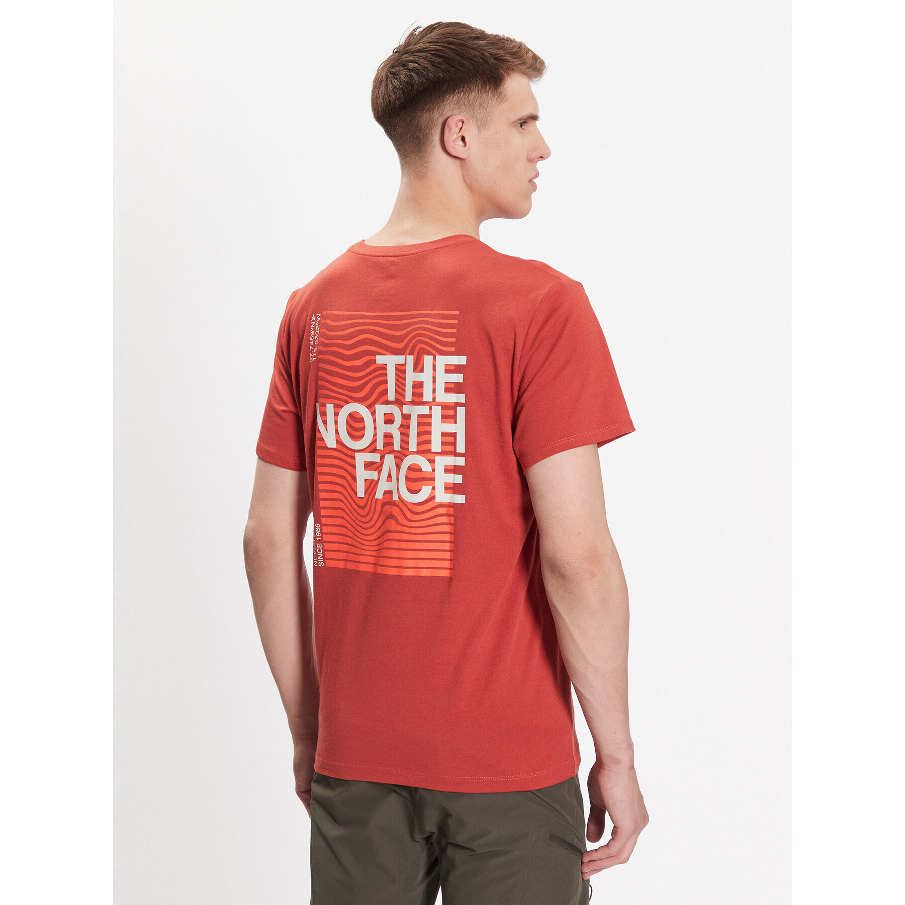 The North Face Tricou Foundation Graphic NF0A55EF Portocaliu Regular Fit - Pled.ro