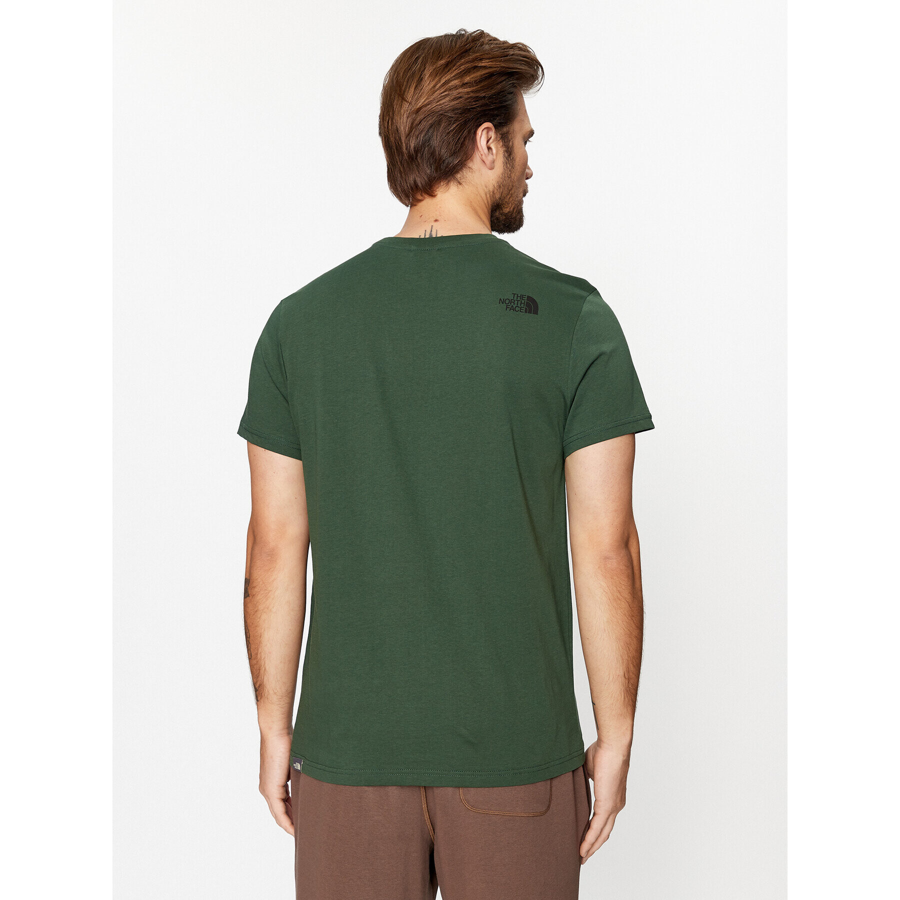 The North Face Tricou M S/S Simple Dome Tee - EuNF0A2TX5I0P1 Verde Regular Fit - Pled.ro