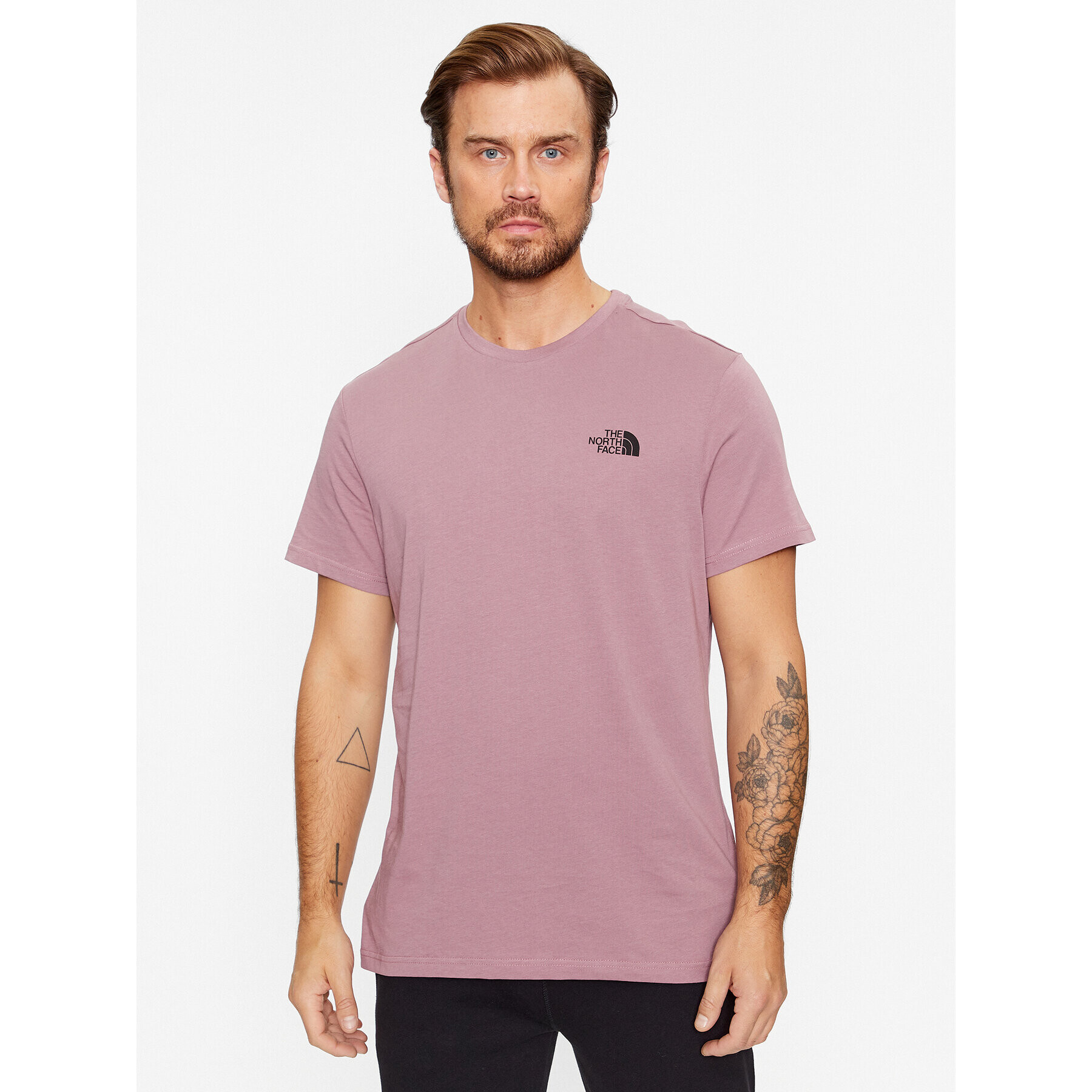 The North Face Tricou M S/S Simple Dome Tee - EuNF0A2TX5I0V1 Gri Regular Fit - Pled.ro