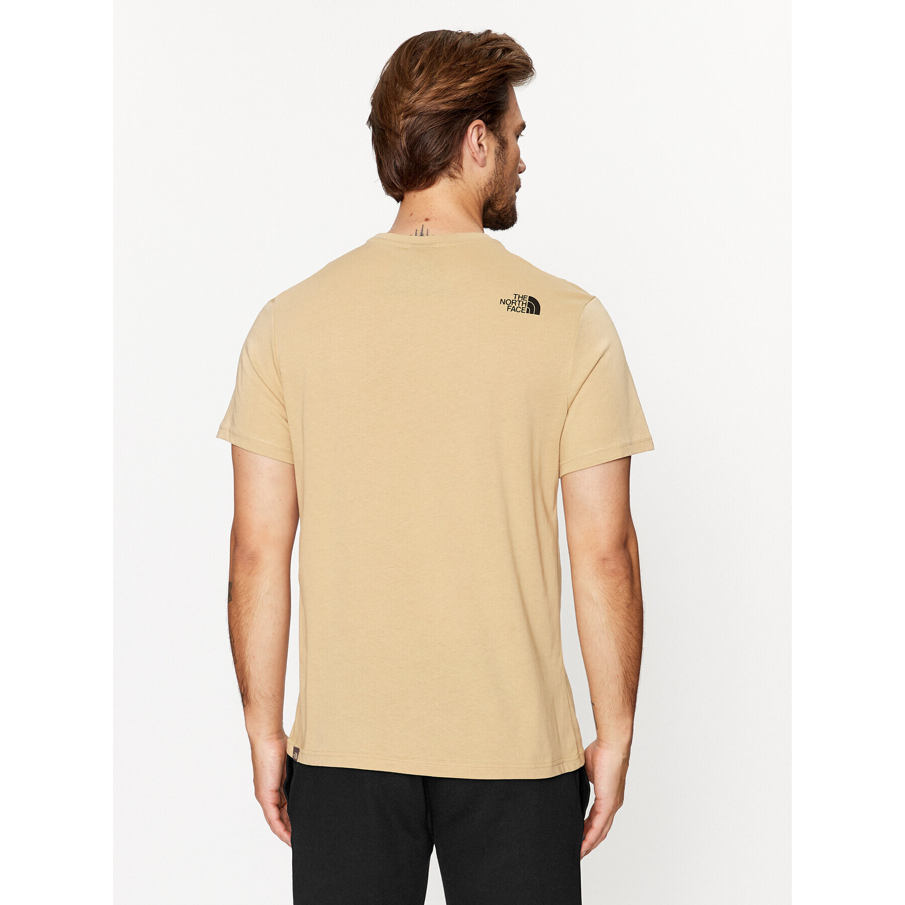 The North Face Tricou M S/S Simple Dome Tee - EuNF0A2TX5LK51 Bej Regular Fit - Pled.ro