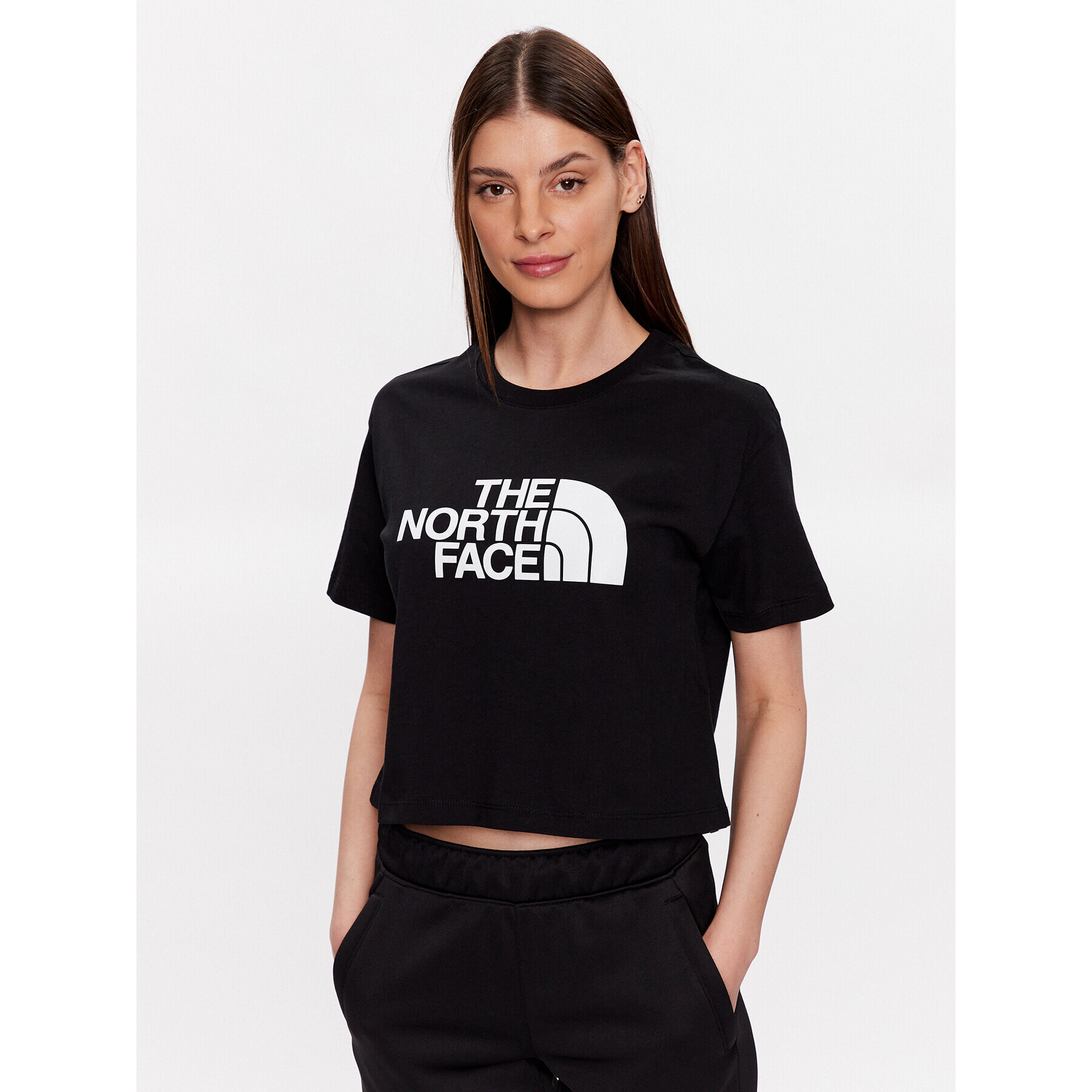 The North Face Tricou NF0A4T1R Negru Cropped Fit - Pled.ro