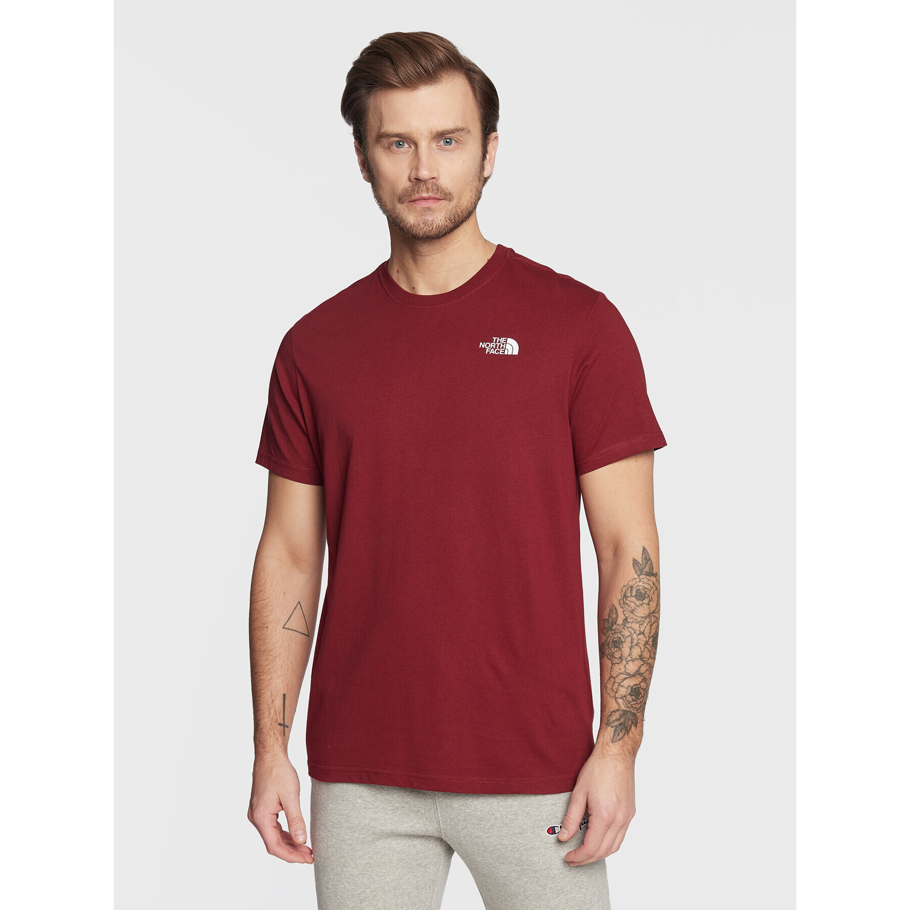 The North Face Tricou Red Box Cel NF0A7X1K Vișiniu Regular Fit - Pled.ro