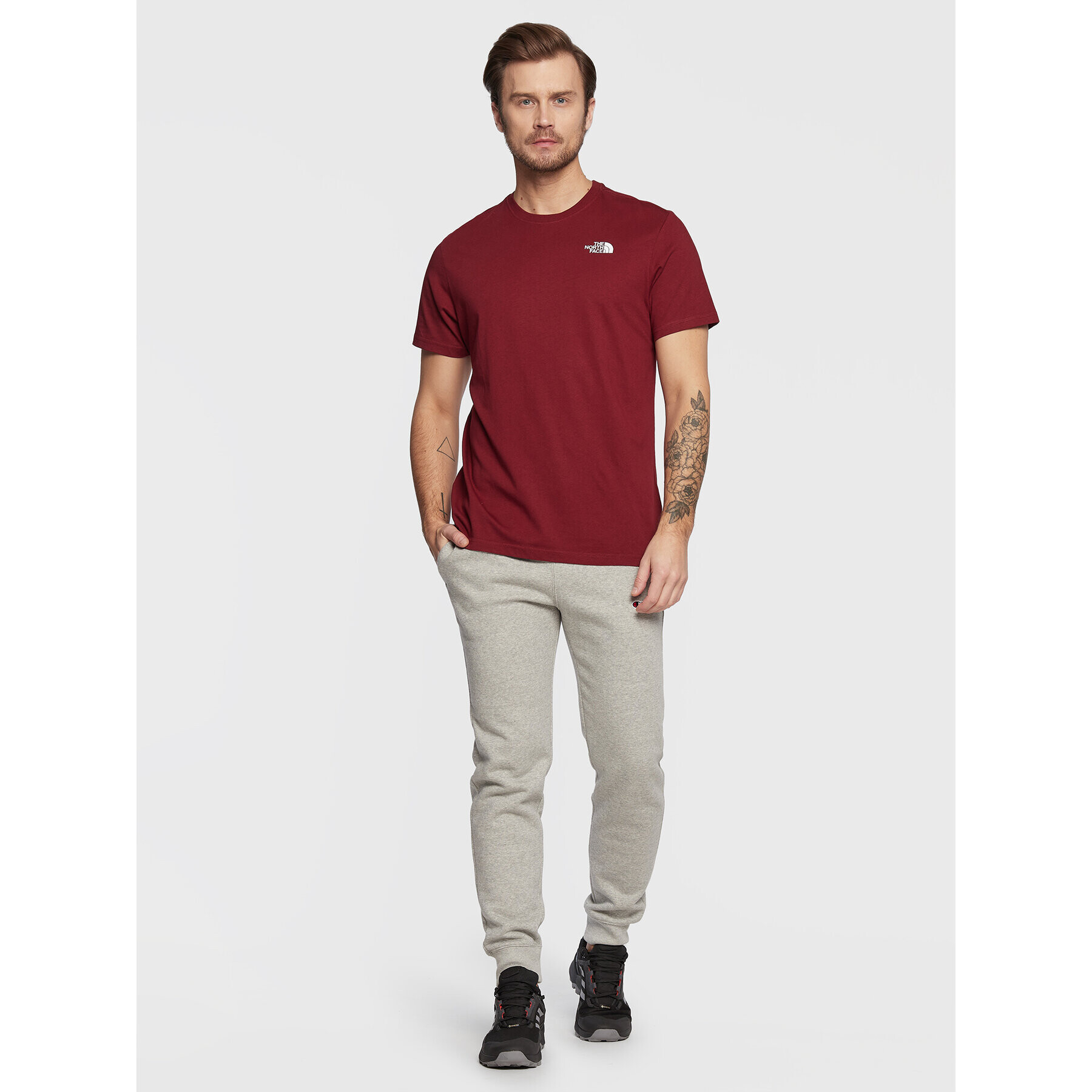 The North Face Tricou Red Box Cel NF0A7X1K Vișiniu Regular Fit - Pled.ro