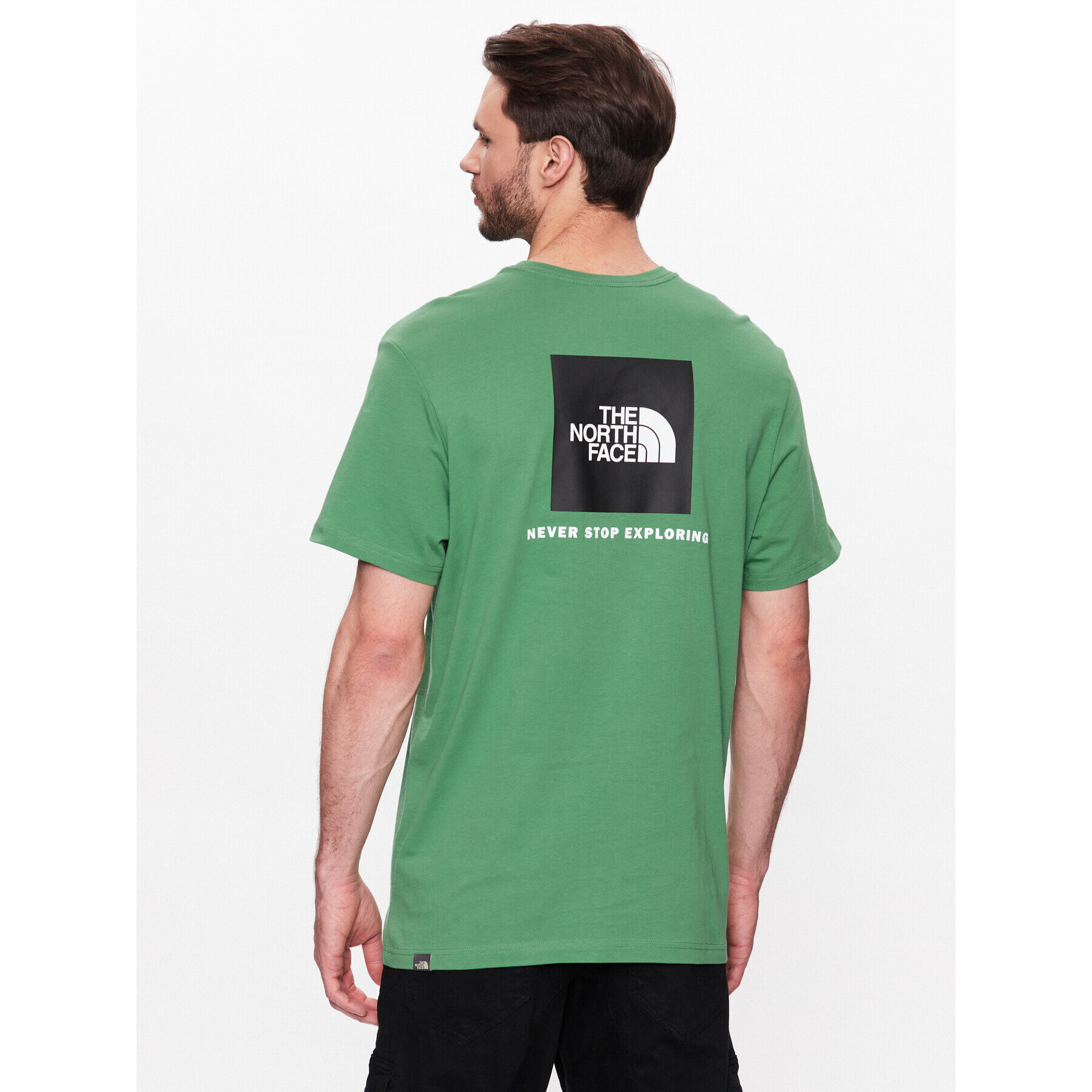 The North Face Tricou Red Box NF0A2TX2 Verde Regular Fit - Pled.ro