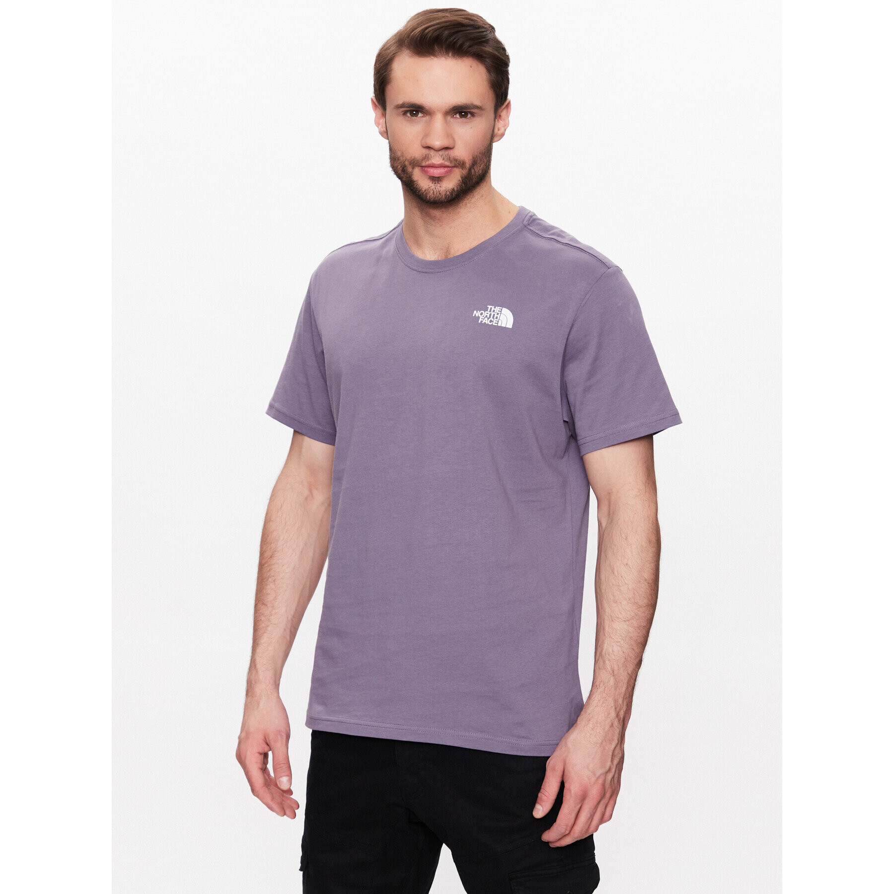 The North Face Tricou Red Box NF0A2TX2 Violet Regular Fit - Pled.ro