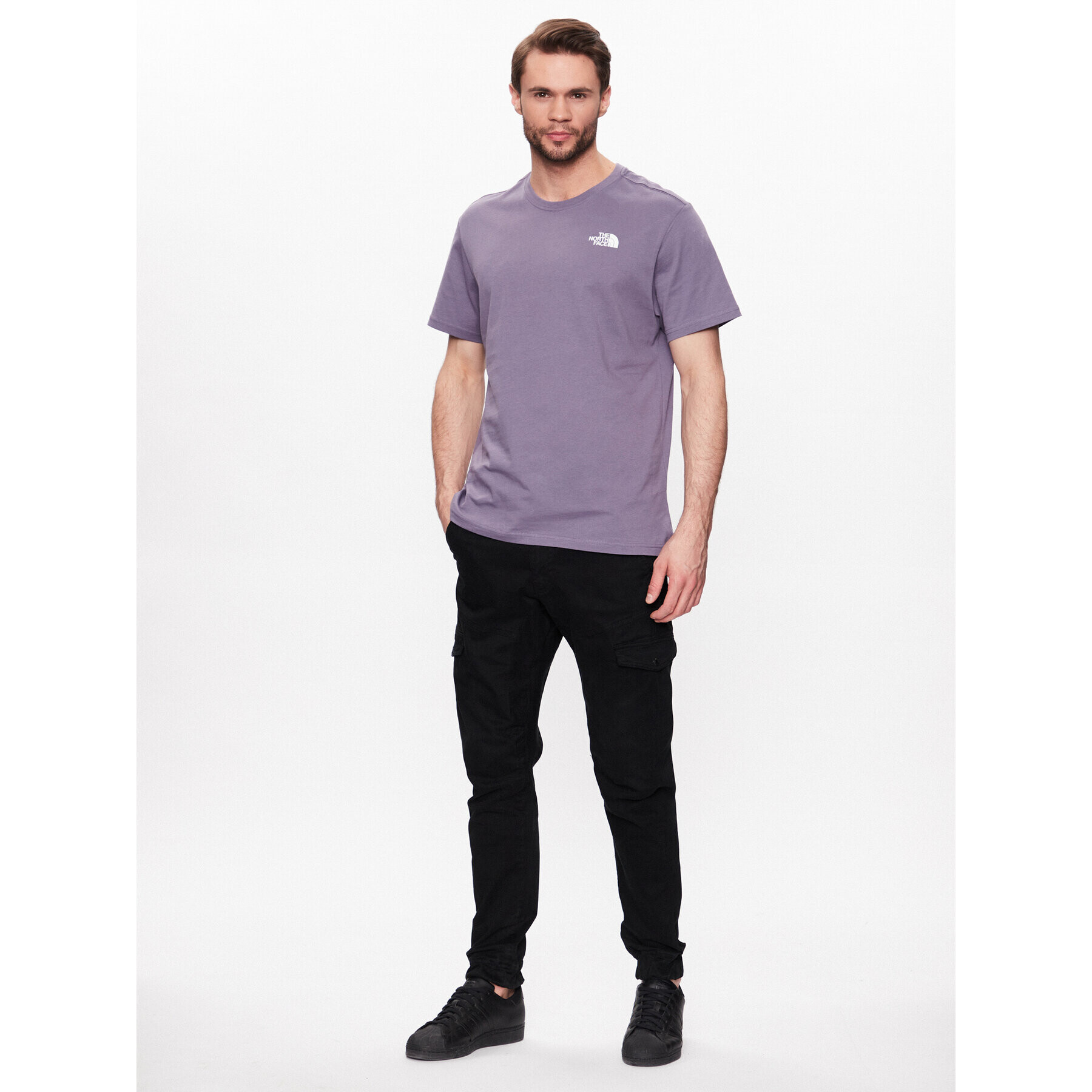 The North Face Tricou Red Box NF0A2TX2 Violet Regular Fit - Pled.ro