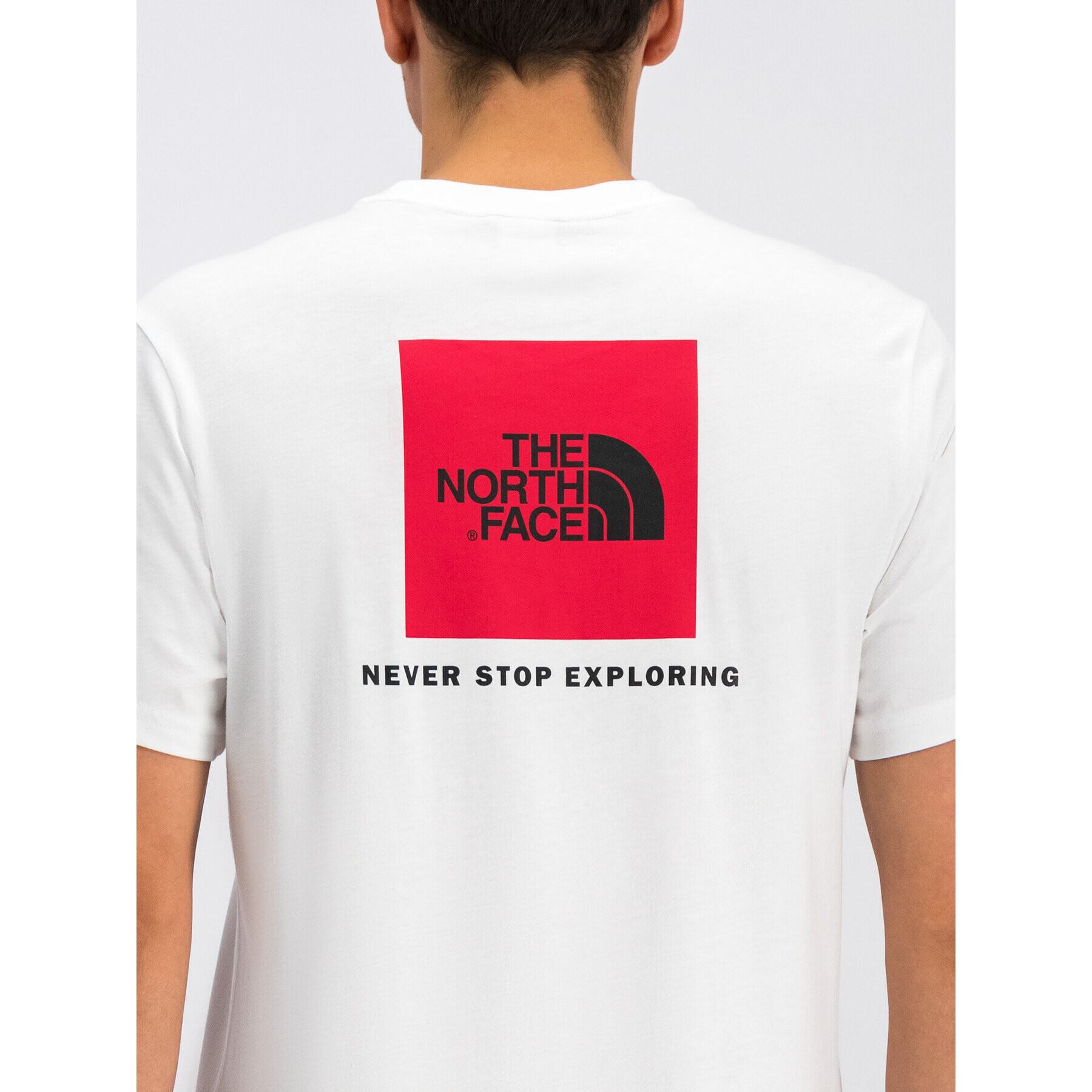 The North Face Tricou Redbox NF0A2TX2 Alb Regular Fit - Pled.ro