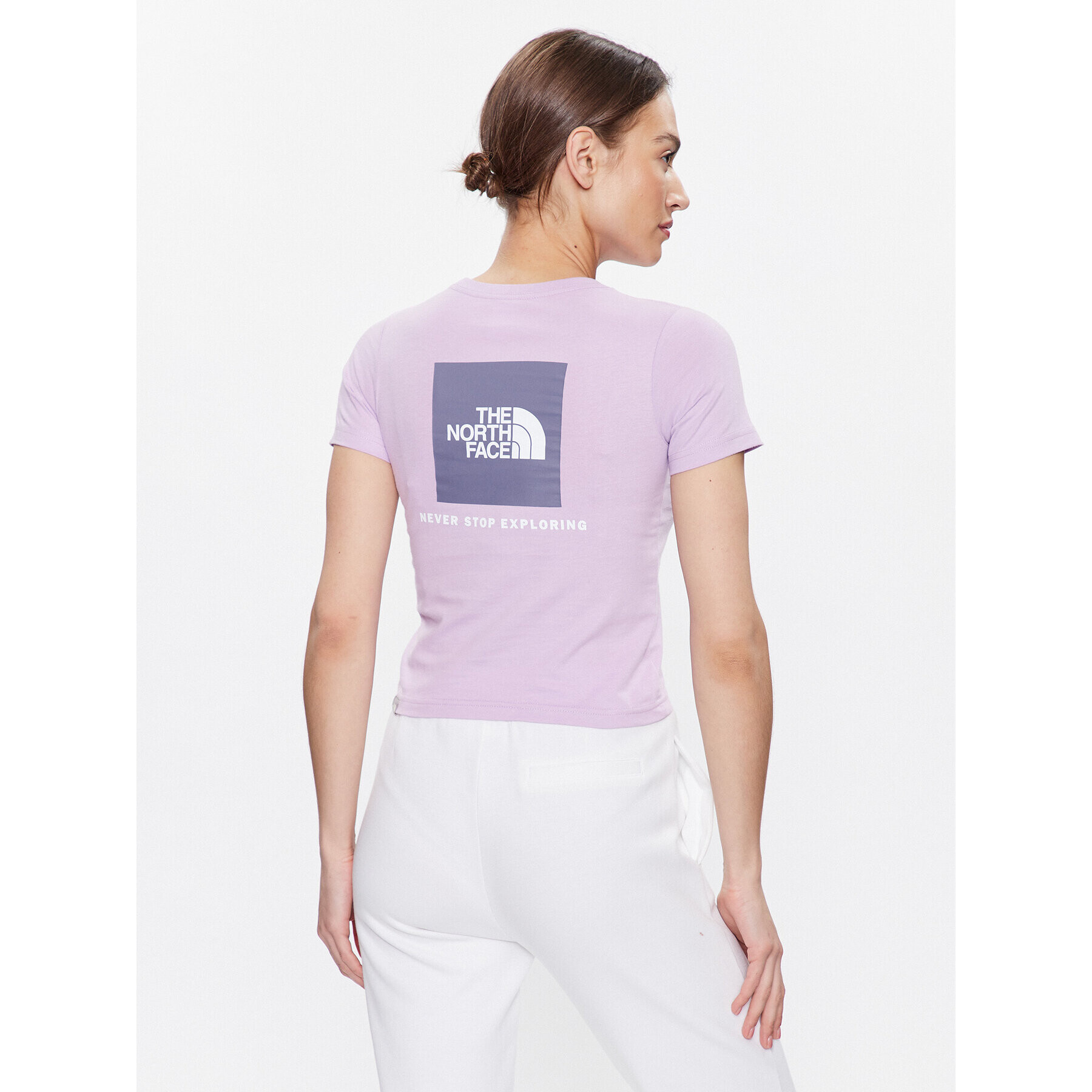 The North Face Tricou Redbox NF0A82EB Violet Relaxed Fit - Pled.ro