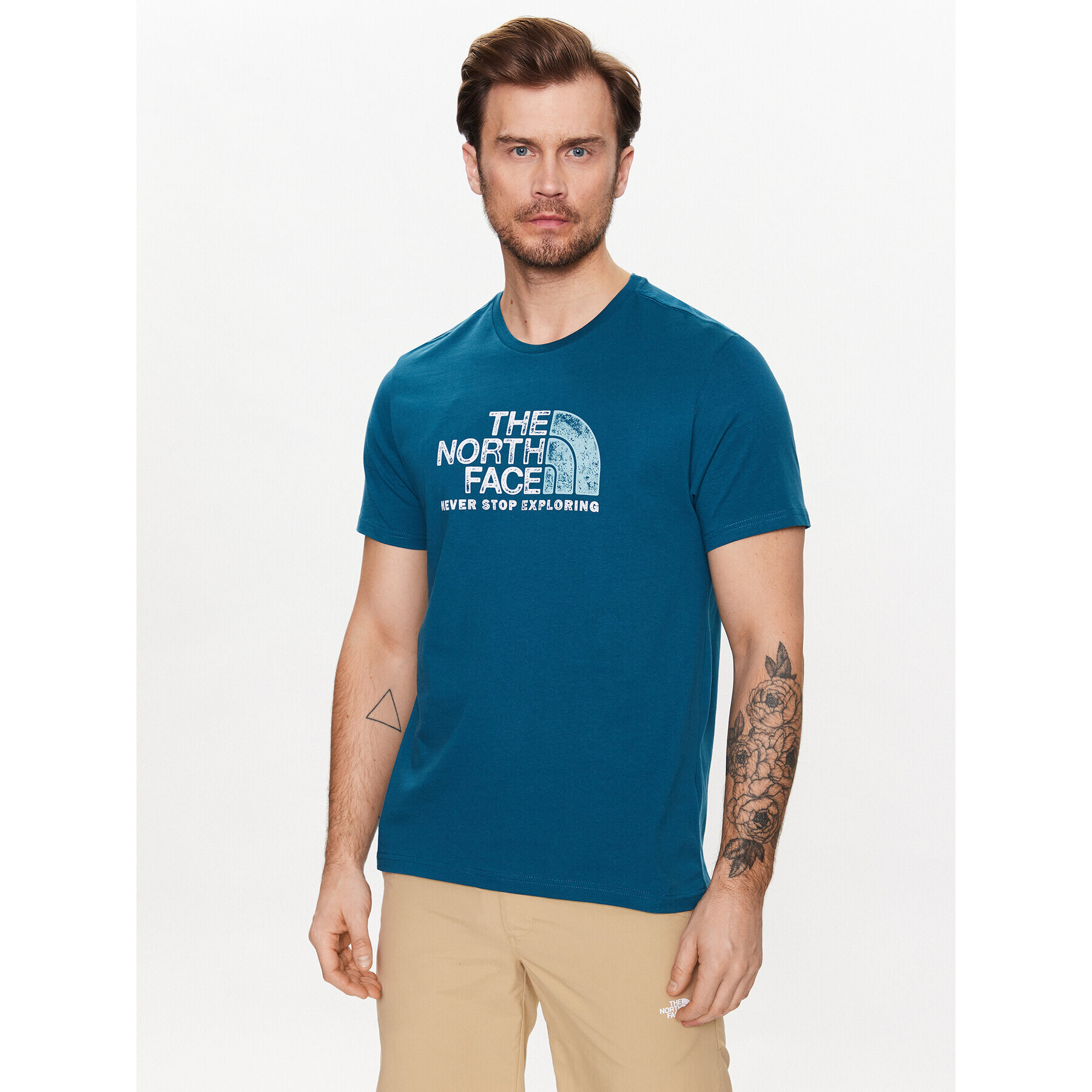 The North Face Tricou Rust NF0A4M68 Bleumarin Regular Fit - Pled.ro