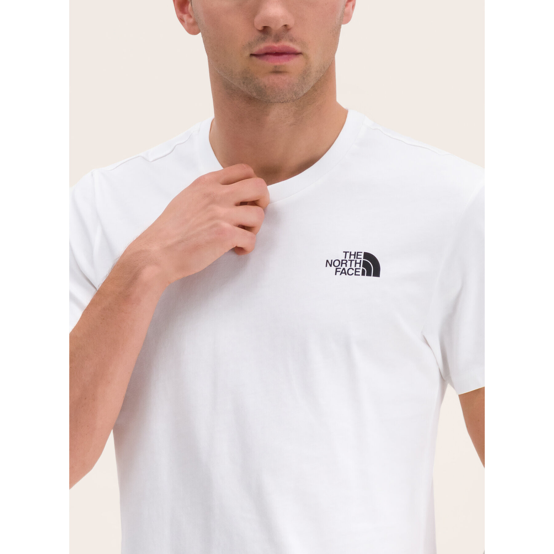 The North Face Tricou Simple Dome NF0A2TX5 Alb Regular Fit - Pled.ro