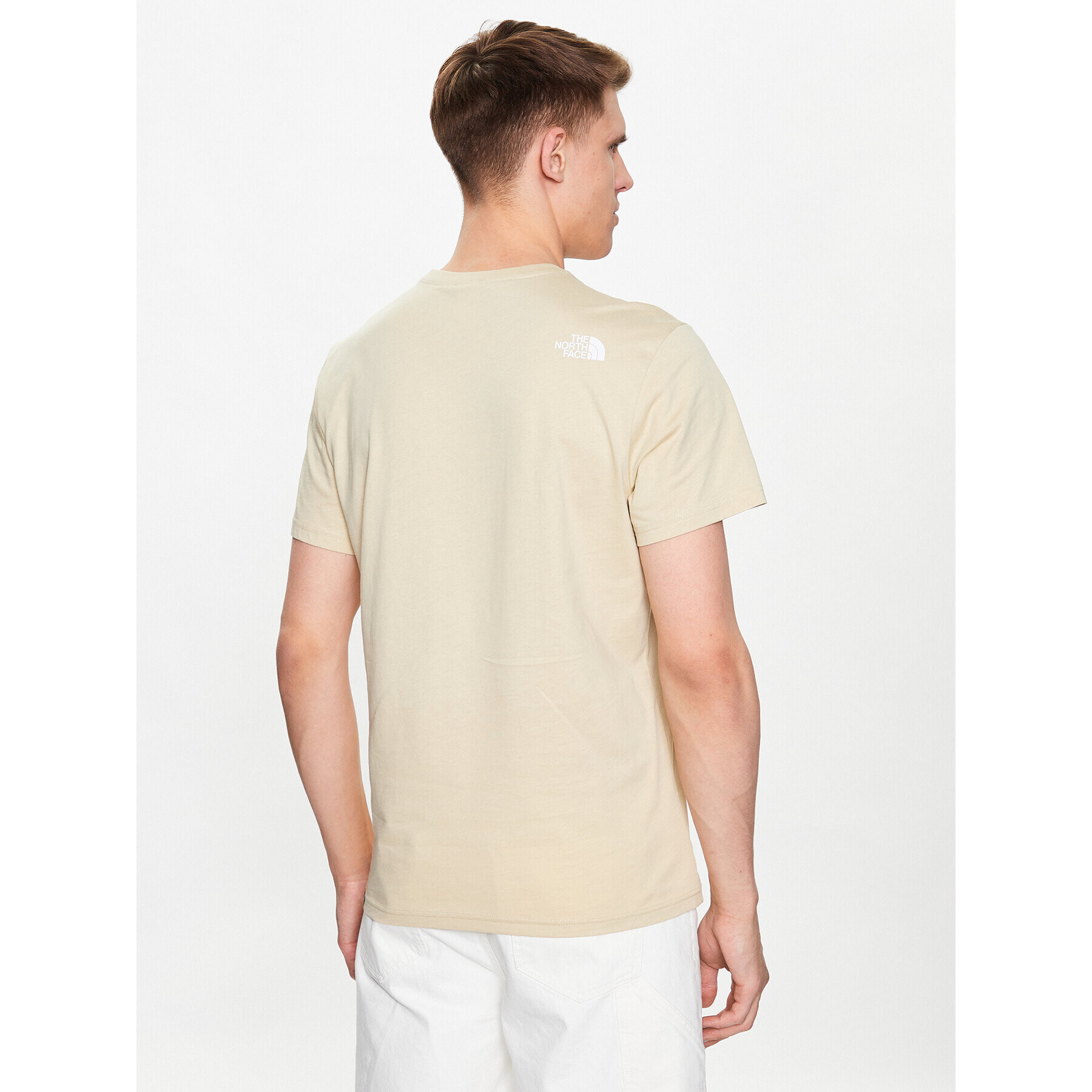 The North Face Tricou Simple Dome NF0A2TX5 Bej Regular Fit - Pled.ro