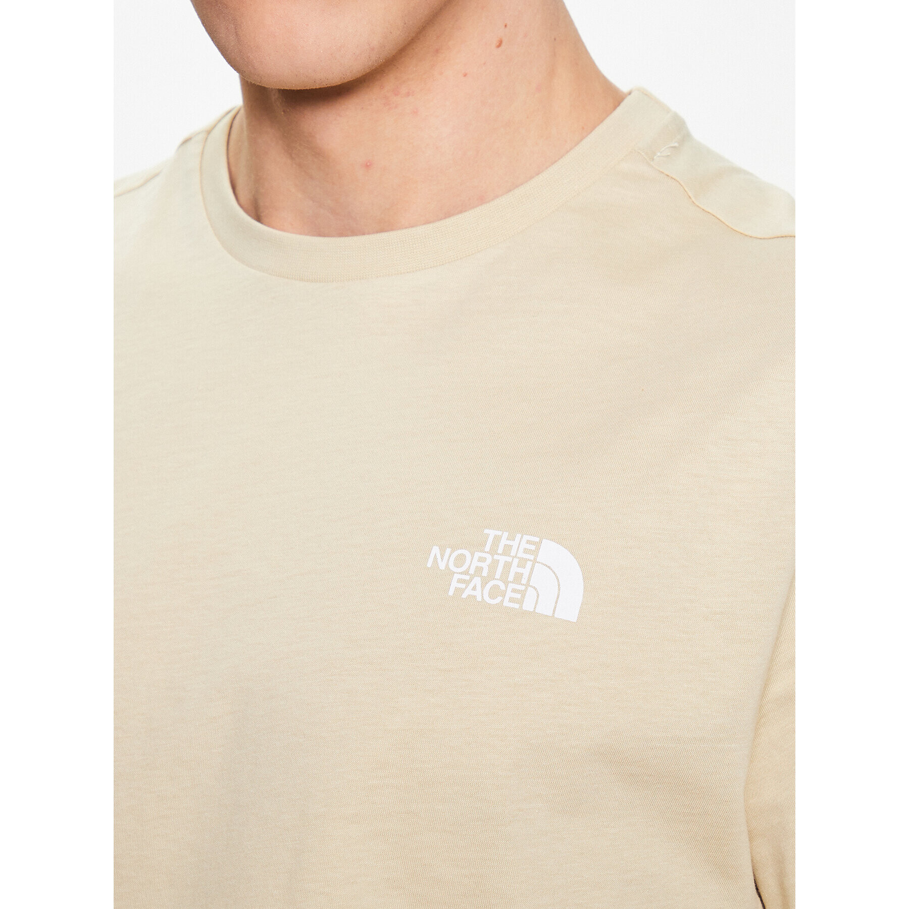 The North Face Tricou Simple Dome NF0A2TX5 Bej Regular Fit - Pled.ro