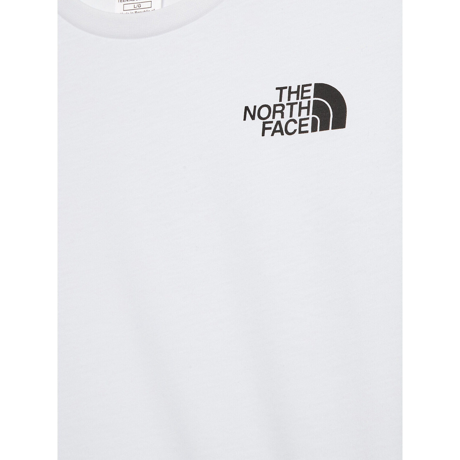 The North Face Tricou Simple Dome NF0A82EA Alb Regular Fit - Pled.ro