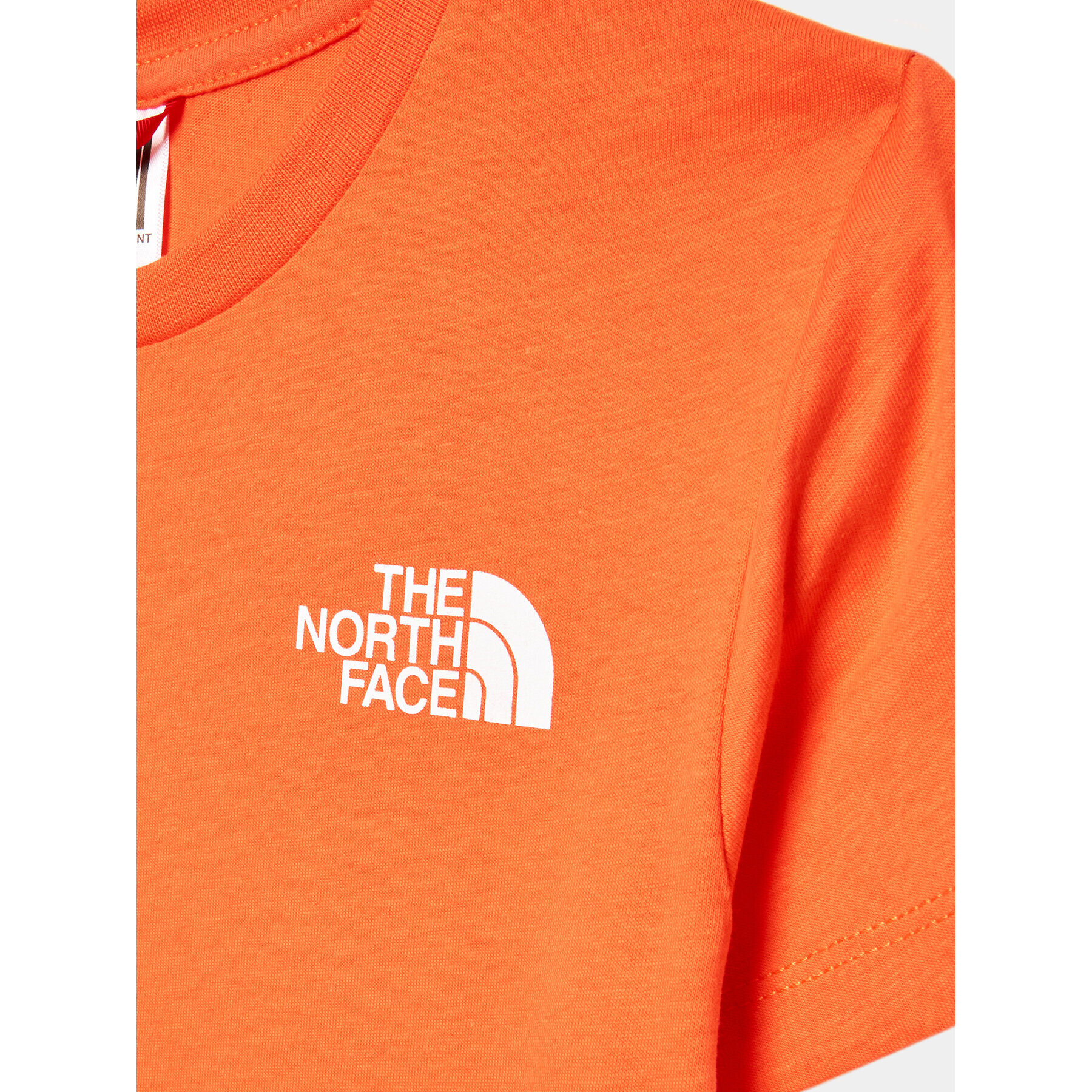 The North Face Tricou Simple Dome NF0A82EA Portocaliu Regular Fit - Pled.ro