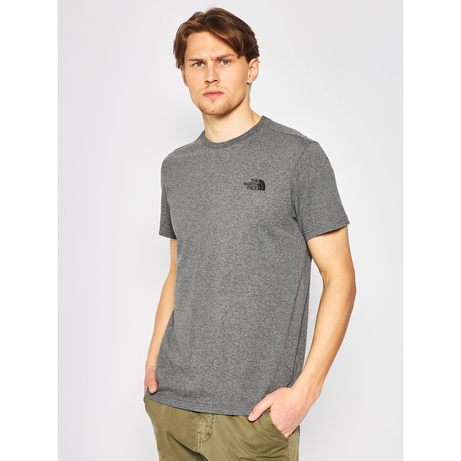 The North Face Tricou Simple Dome Tee NF0A2TX5 Gri Regular Fit - Pled.ro