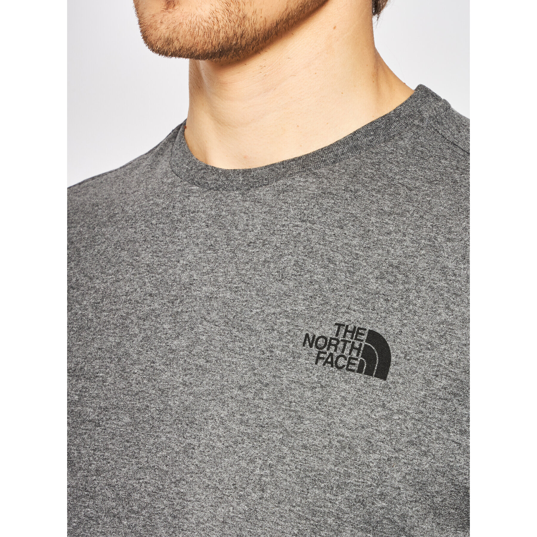 The North Face Tricou Simple Dome Tee NF0A2TX5 Gri Regular Fit - Pled.ro