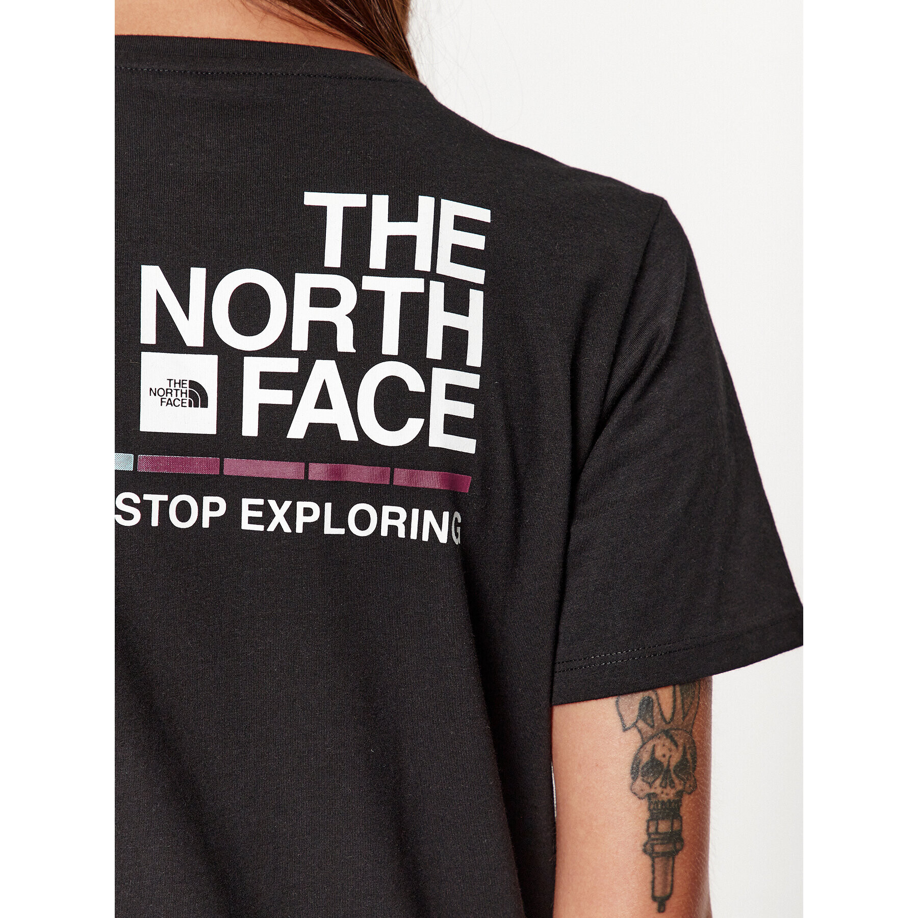 The North Face Tricou W Foundation Graphic Tee - EuNF0A86XNKY41 Negru Regular Fit - Pled.ro