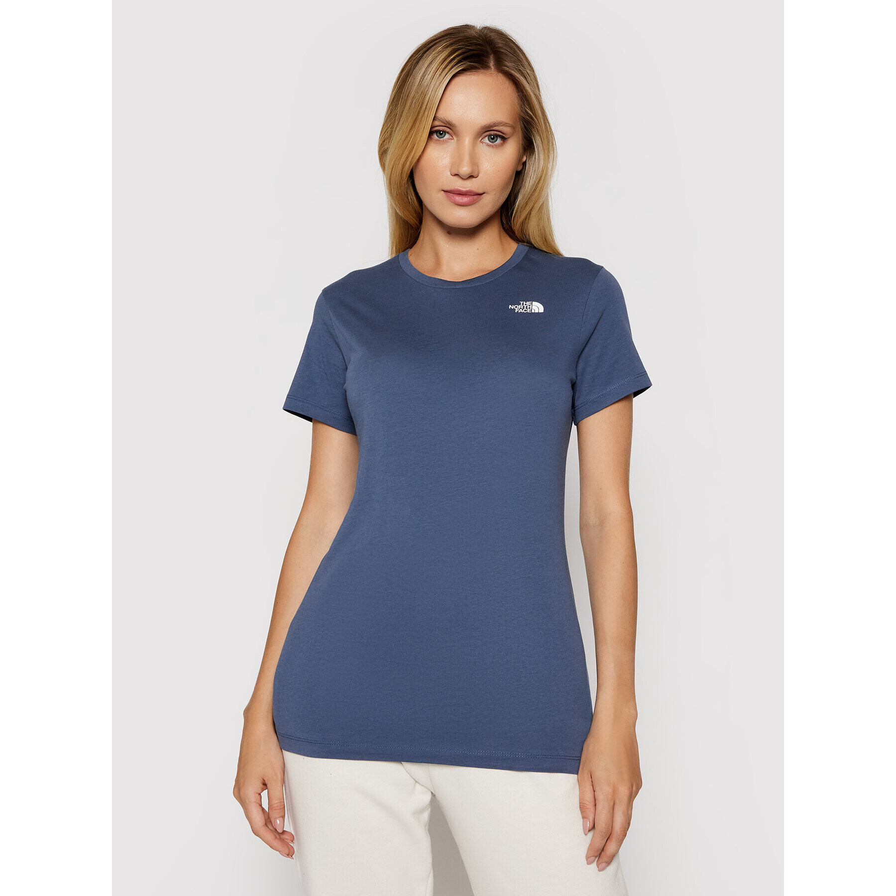 The North Face Tricou W S/s Simple Dome Tee NF0A4T1A Bleumarin Regular Fit - Pled.ro