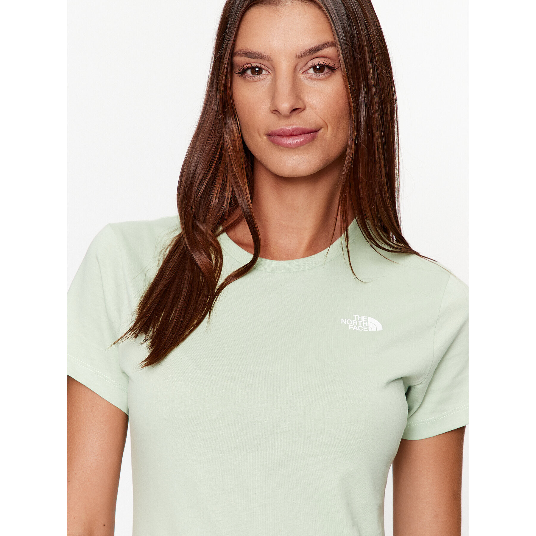 The North Face Tricou W S/S Simple Dome TeeNF0A4T1AI0G1 Verde Regular Fit - Pled.ro