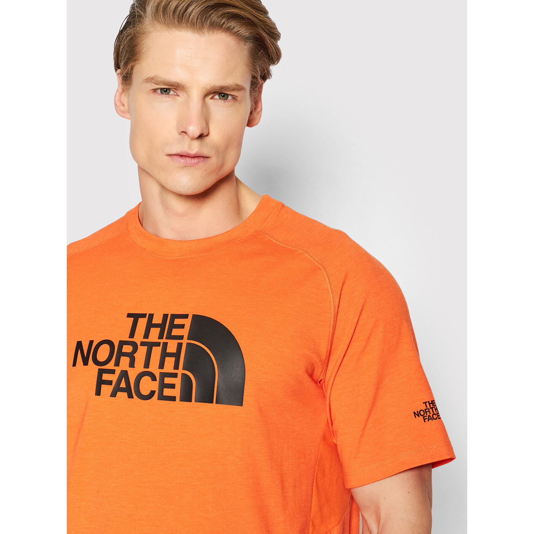 The North Face Tricou Wicker Graphic NF0A2XL9 Portocaliu Regular Fit - Pled.ro