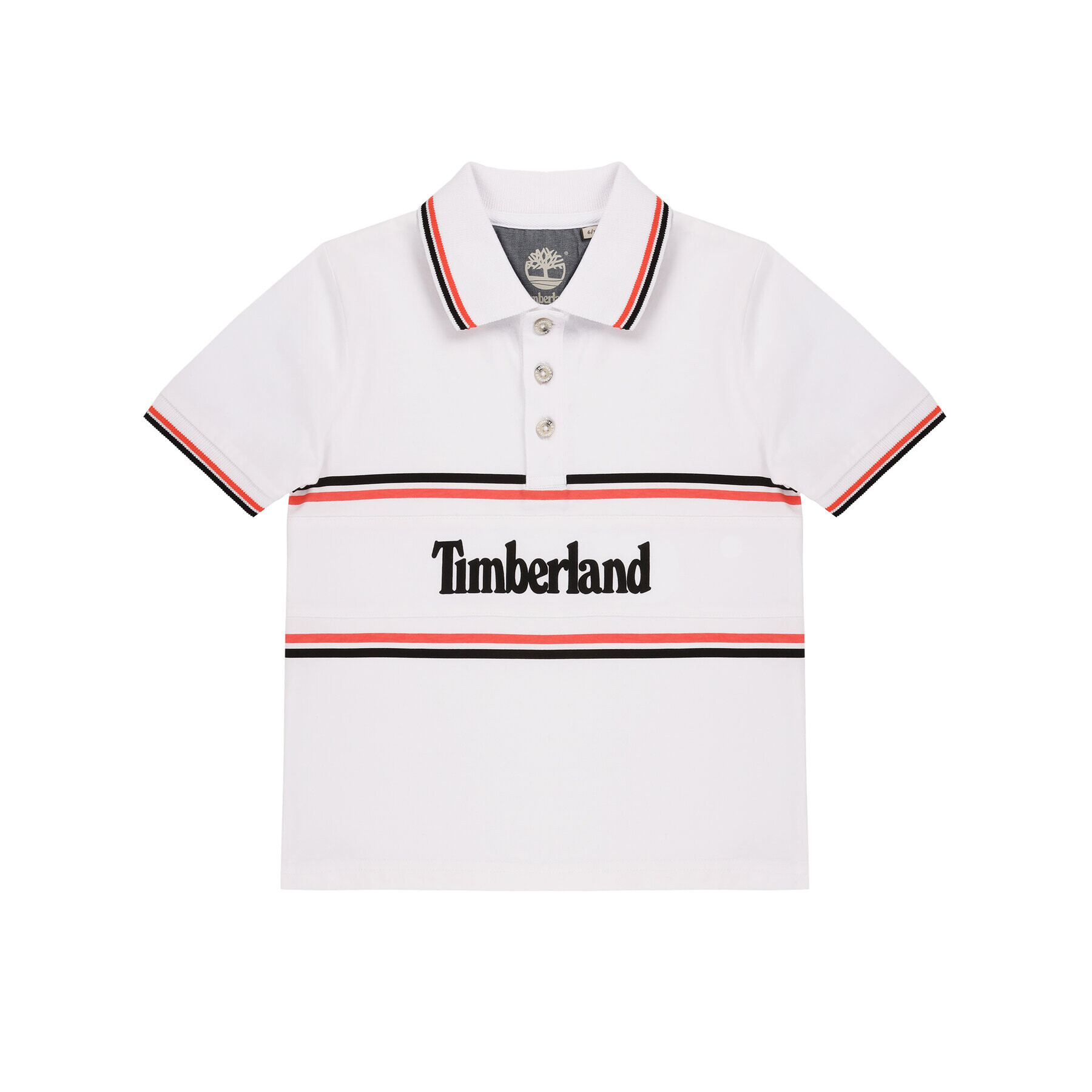 Timberland Tricou polo T25Q83 D Alb Regular Fit - Pled.ro