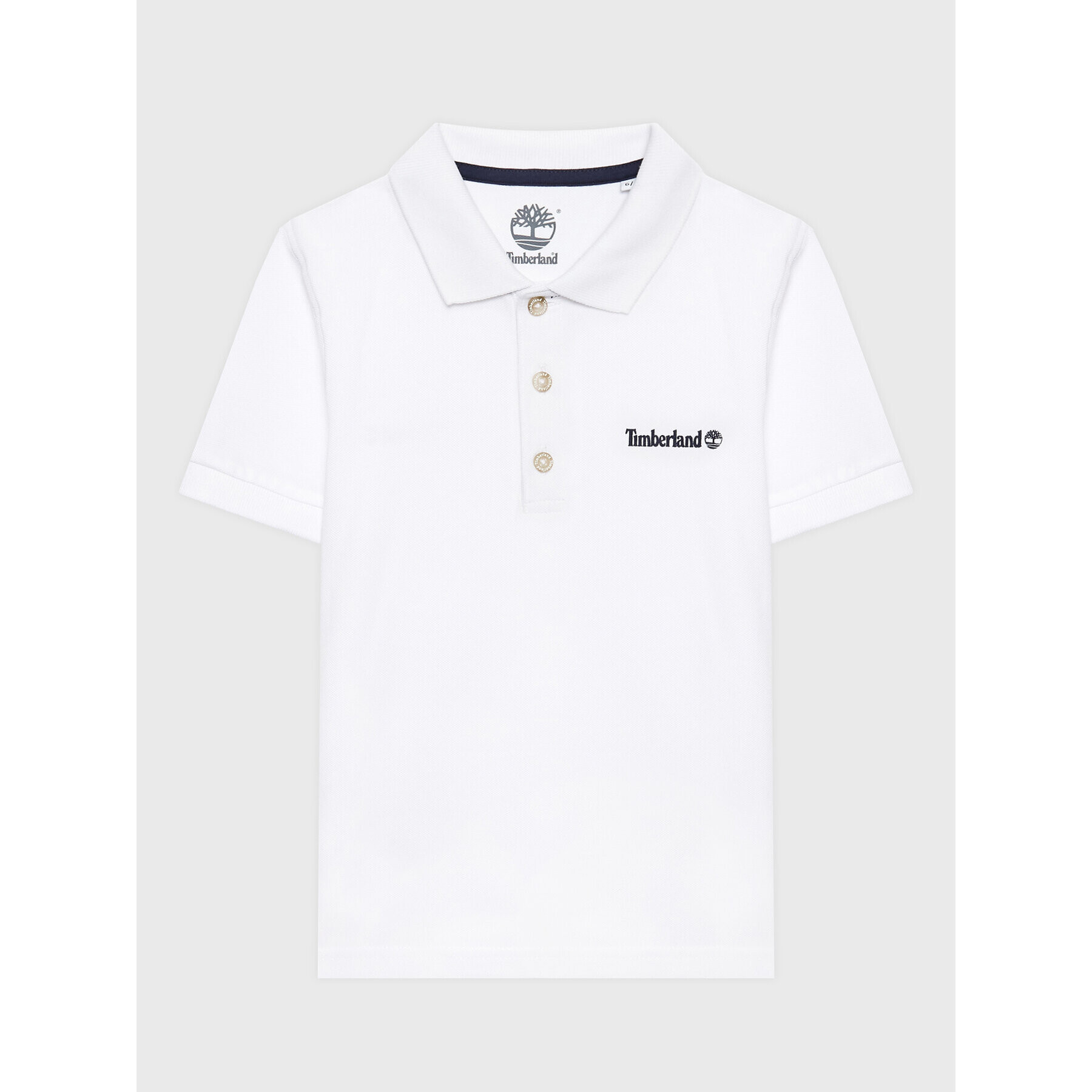 Timberland Tricou polo T25T98 D Alb Regular Fit - Pled.ro