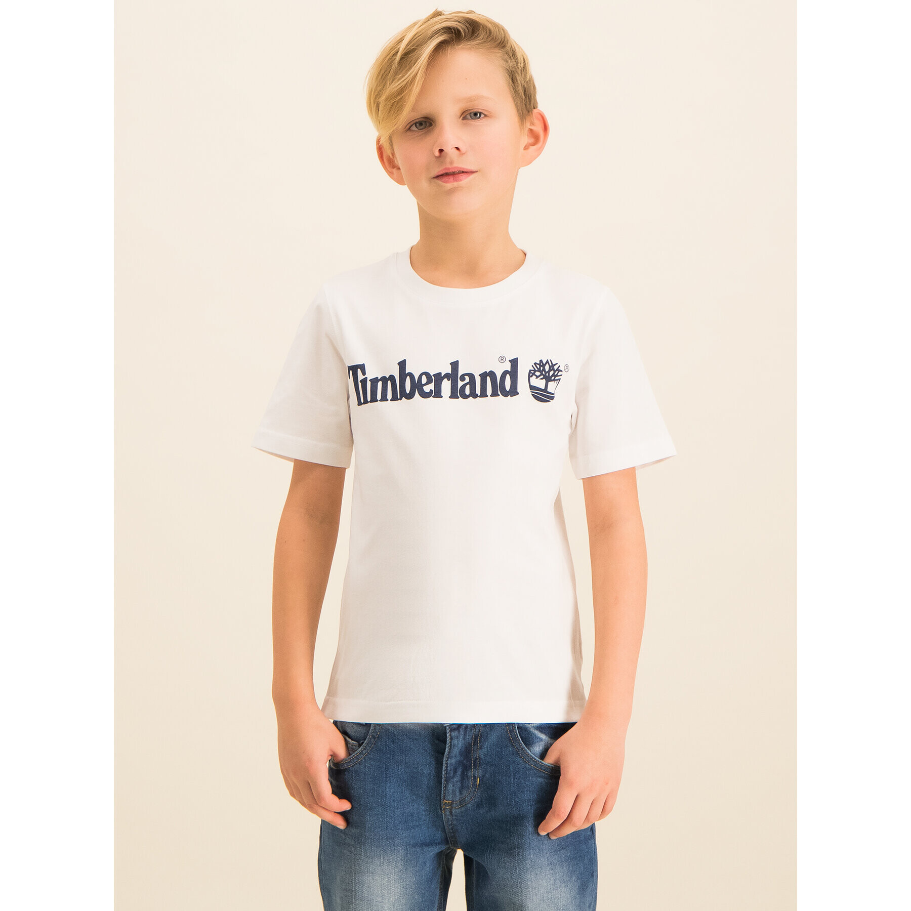 Timberland Tricou T25P12 Alb Regular Fit - Pled.ro