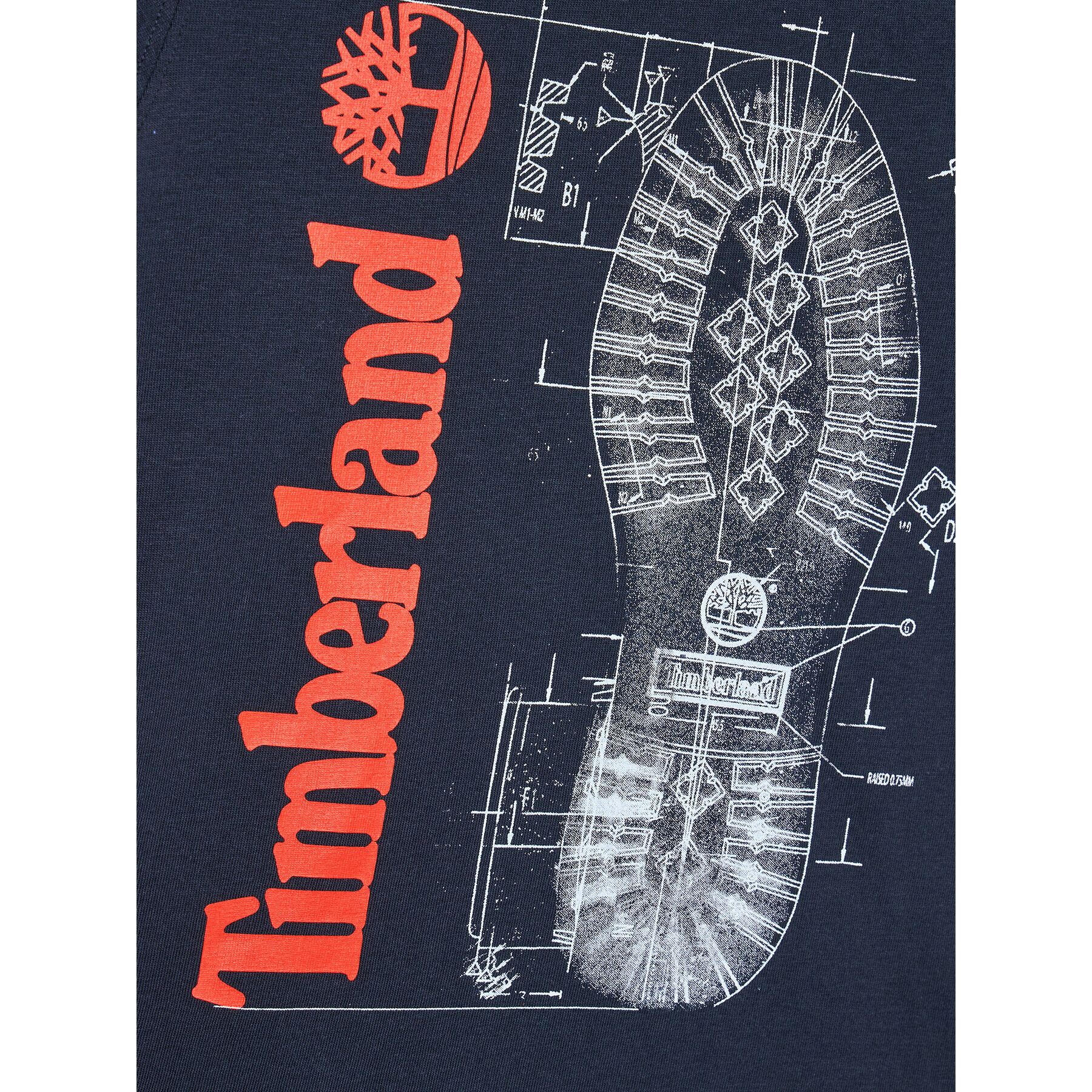 Timberland Tricou T25T82 D Bleumarin Regular Fit - Pled.ro