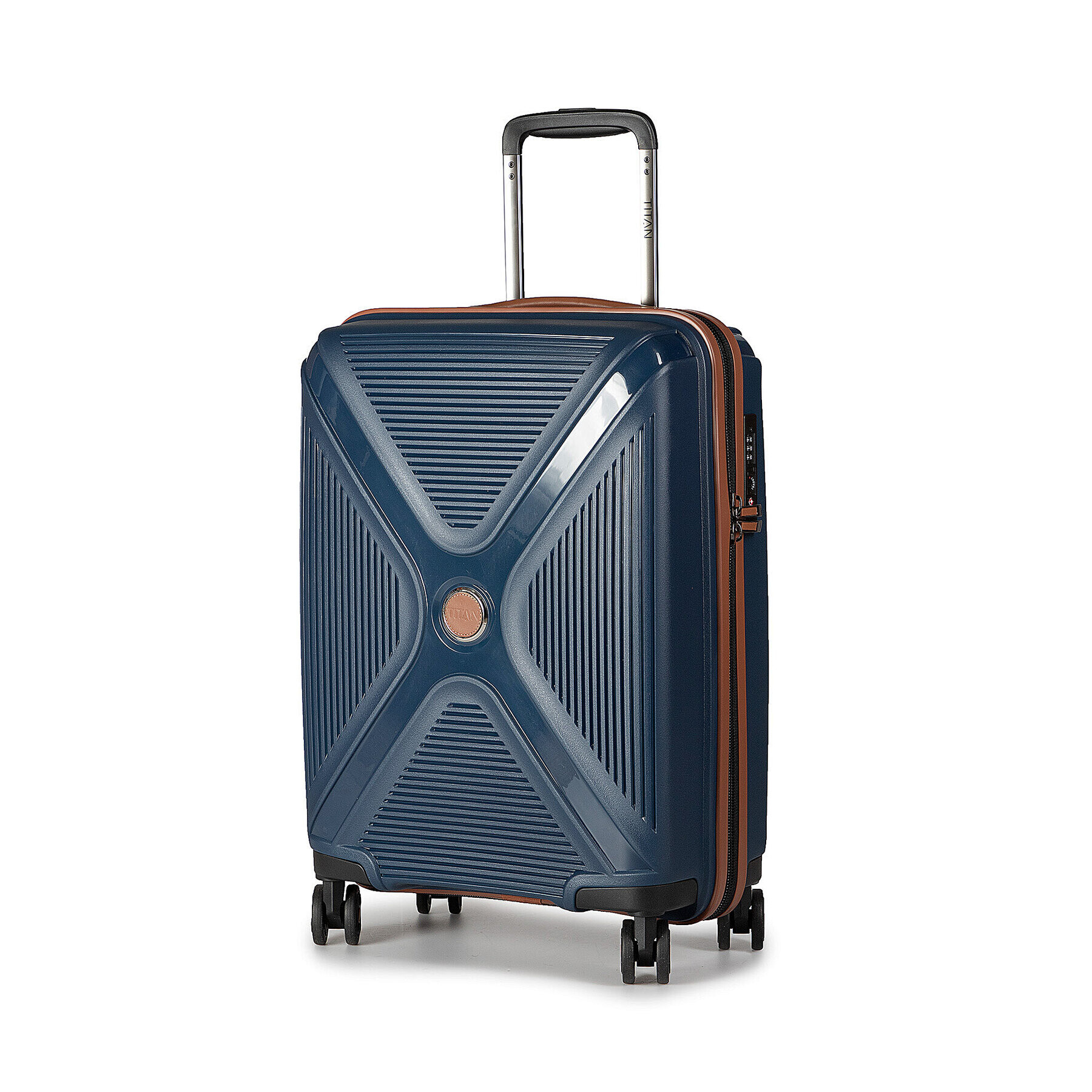 Titan Valiză Mică Rigidă Paradoxx 4w Trolley S 833406-20 Bleumarin - Pled.ro