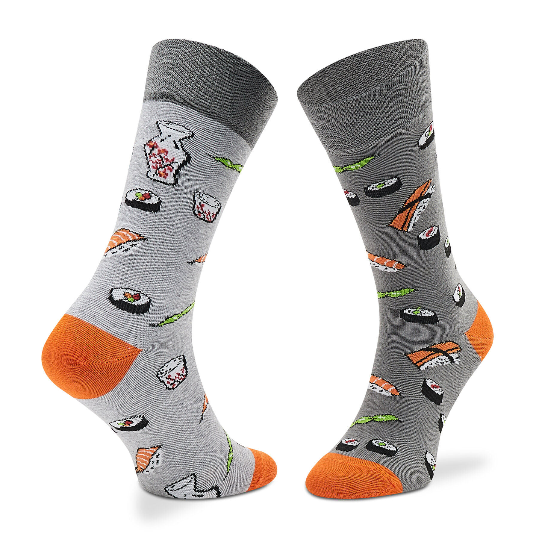 Todo Socks Șosete Înalte Unisex Sushi Gri - Pled.ro