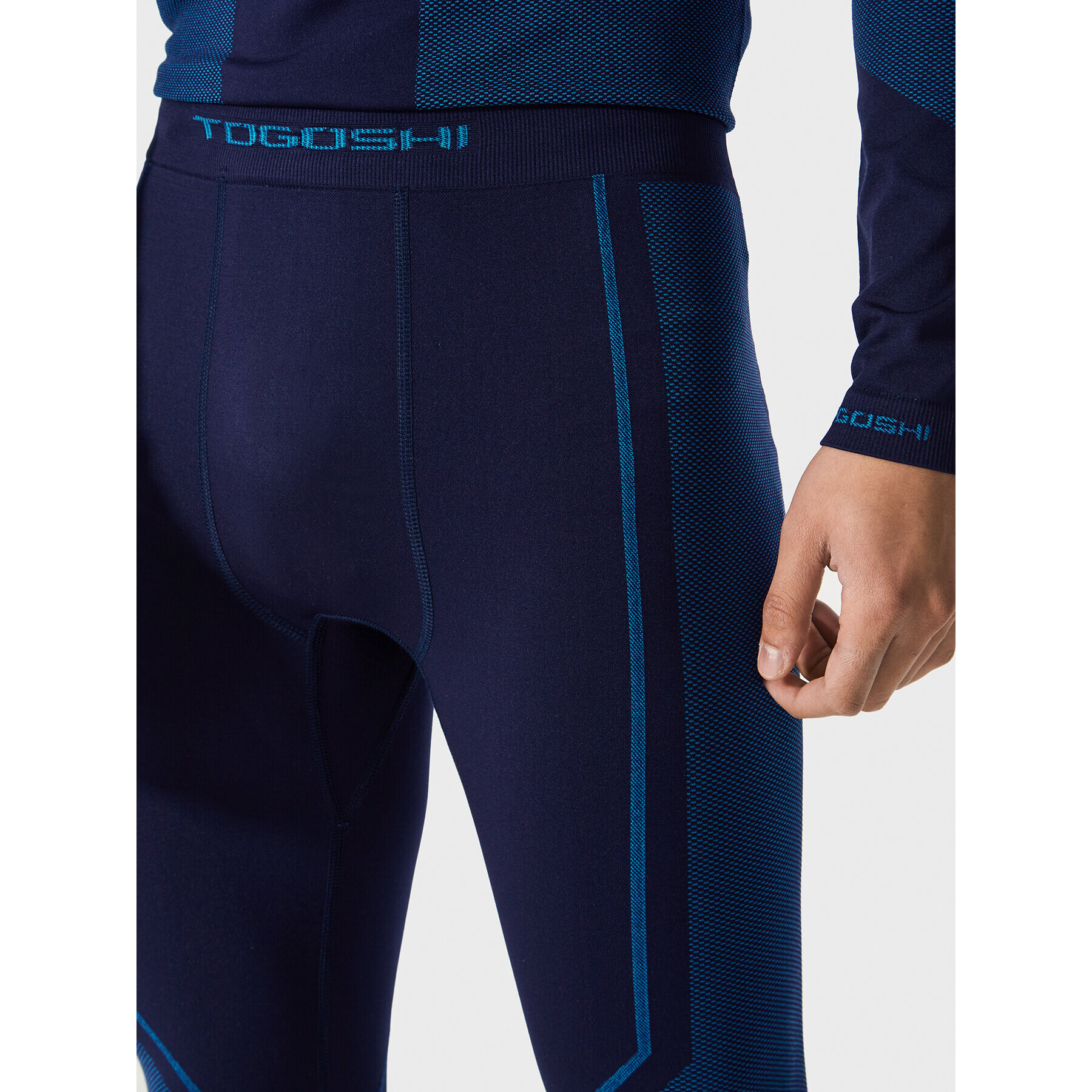 Togoshi Colanți THERMO TG22-LEGM500 Bleumarin Slim Fit - Pled.ro