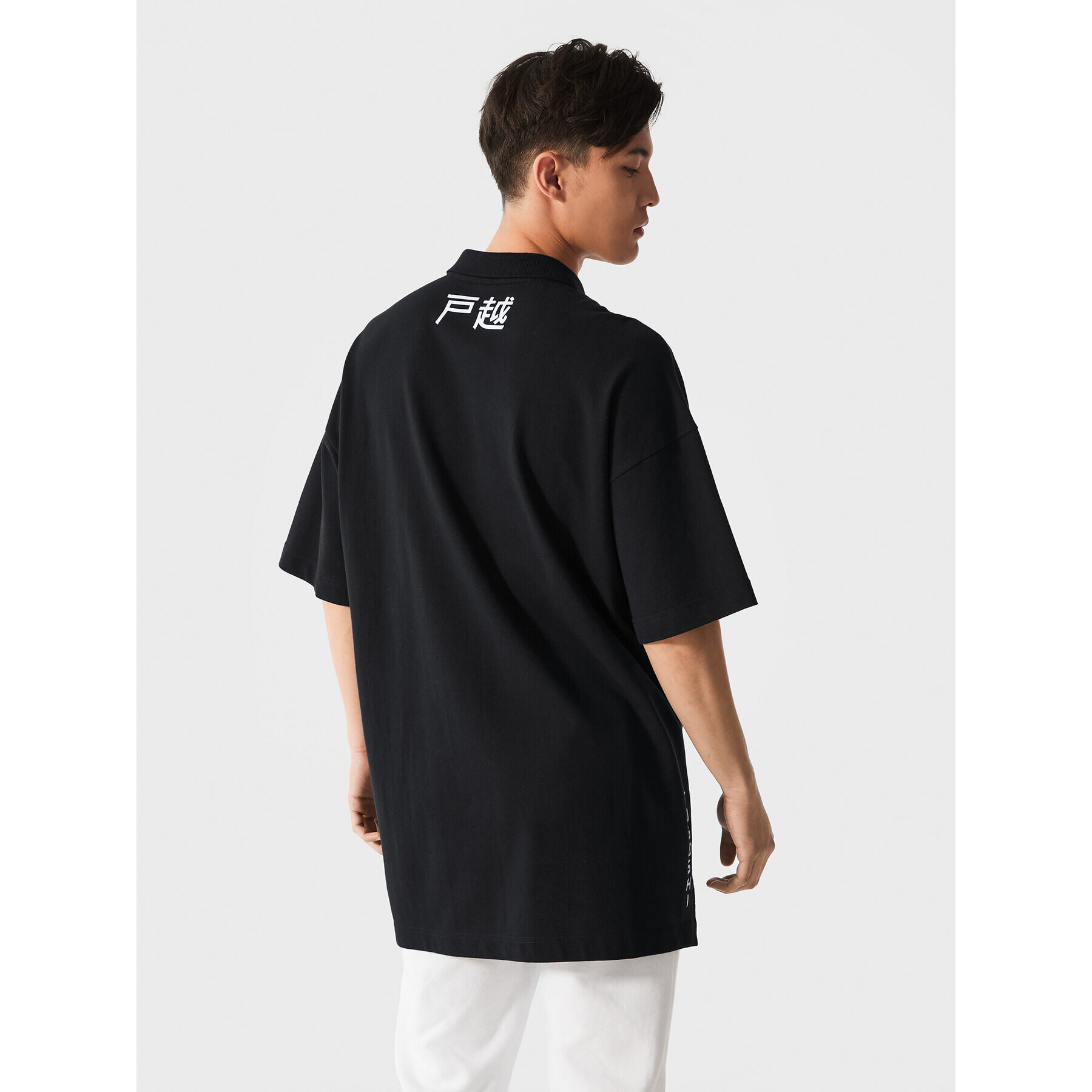 Togoshi Tricou polo TG22-TSM131 Negru Relaxed Fit - Pled.ro