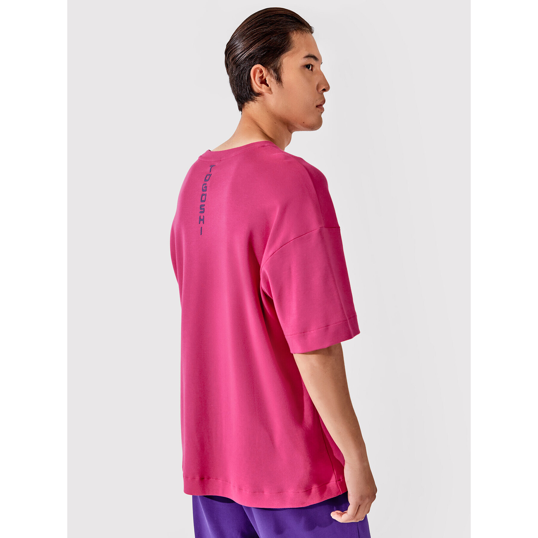 Togoshi Tricou Unisex TG22-TSM001 Roz Oversize - Pled.ro