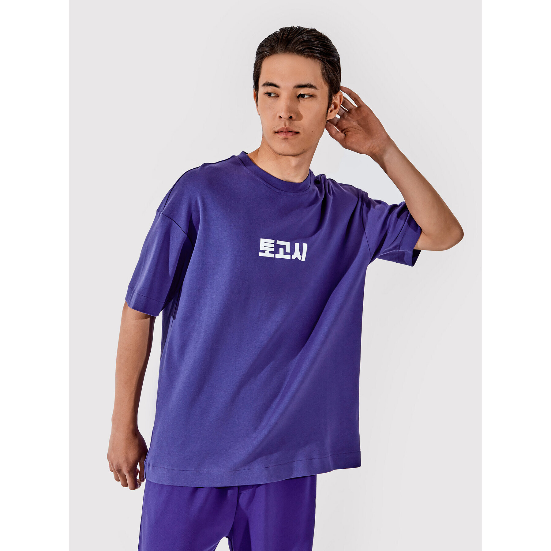 Togoshi Tricou Unisex TG22-TSM003 Bleumarin Oversize - Pled.ro