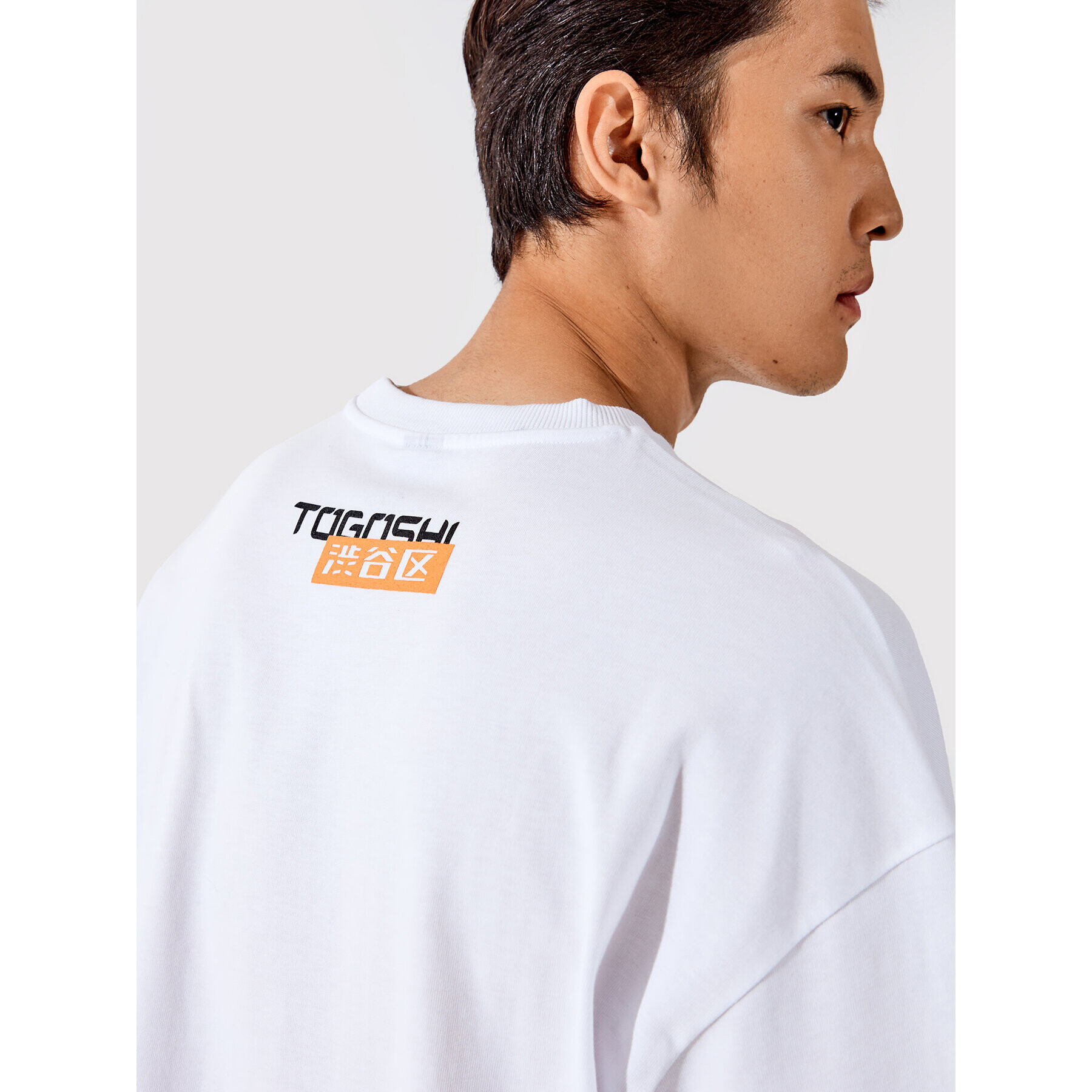 Togoshi Tricou Unisex TG22-TSM010 Alb Oversize - Pled.ro