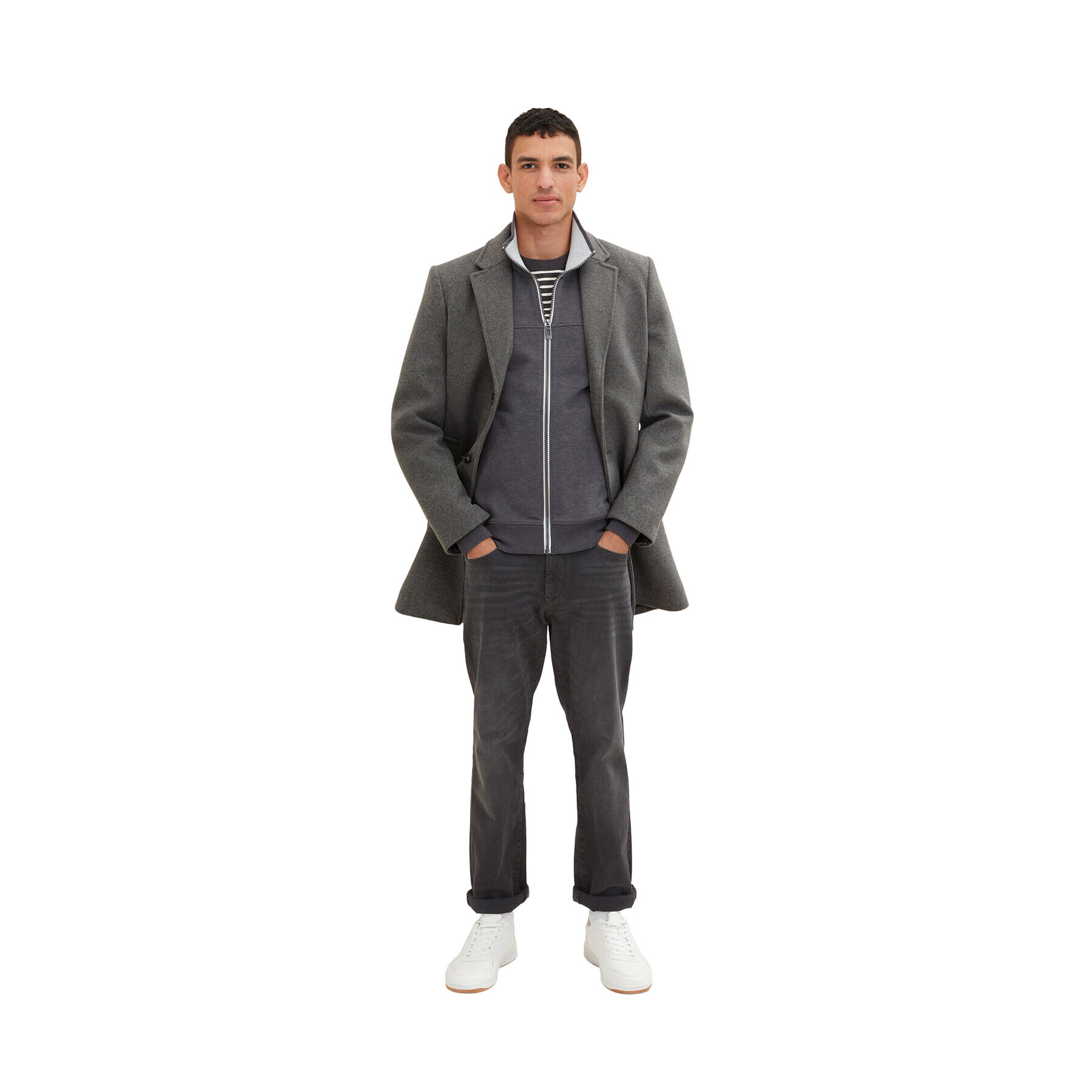 Tom Tailor Bluză 1037049 Gri Regular Fit - Pled.ro