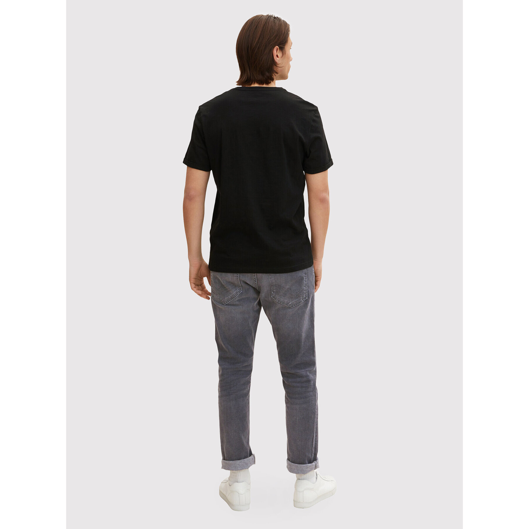 Tom Tailor Denim Tricou 1031583 Negru Regular Fit - Pled.ro