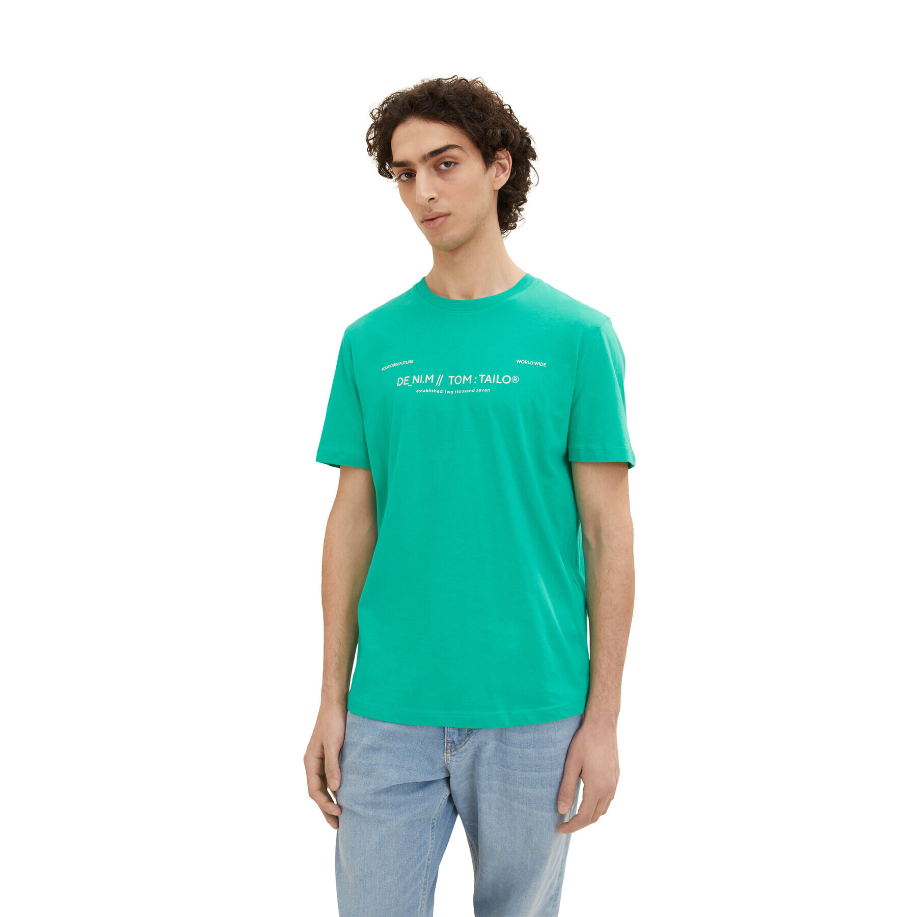 Tom Tailor Denim Tricou 1035581 Verde - Pled.ro