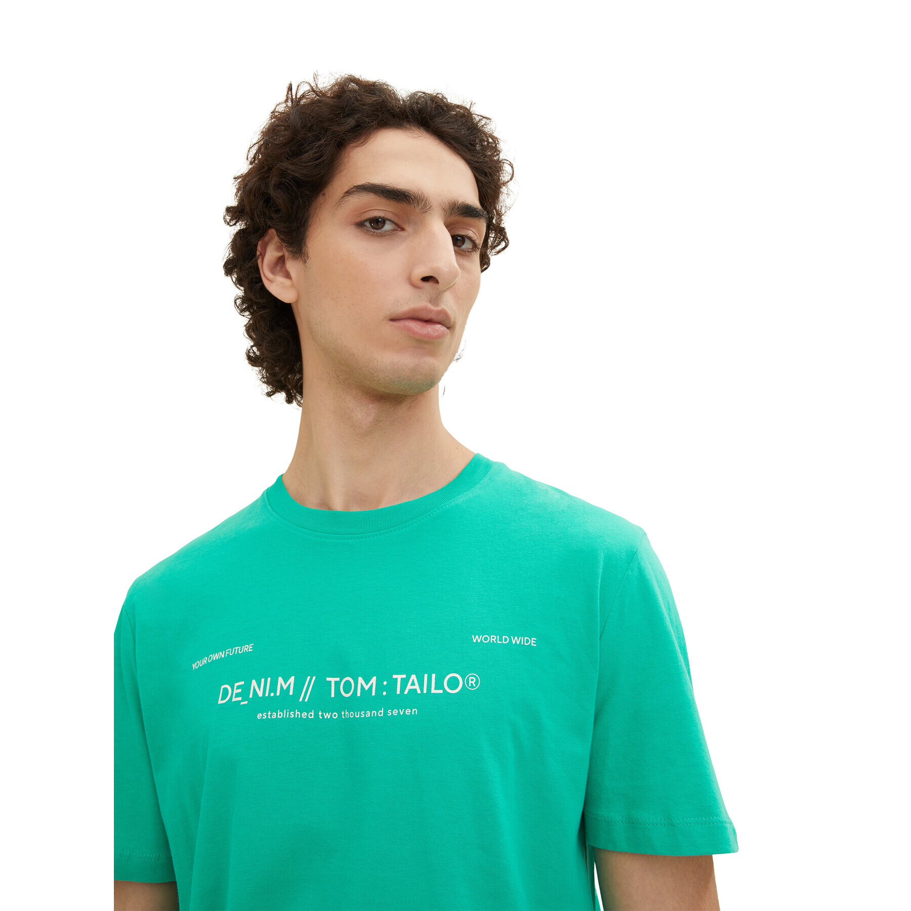 Tom Tailor Denim Tricou 1035581 Verde - Pled.ro