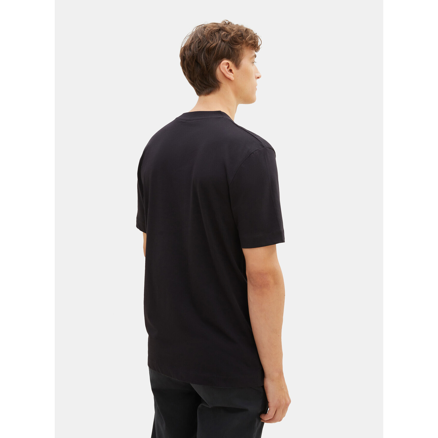 Tom Tailor Denim Tricou 1037683 Negru Regular Fit - Pled.ro