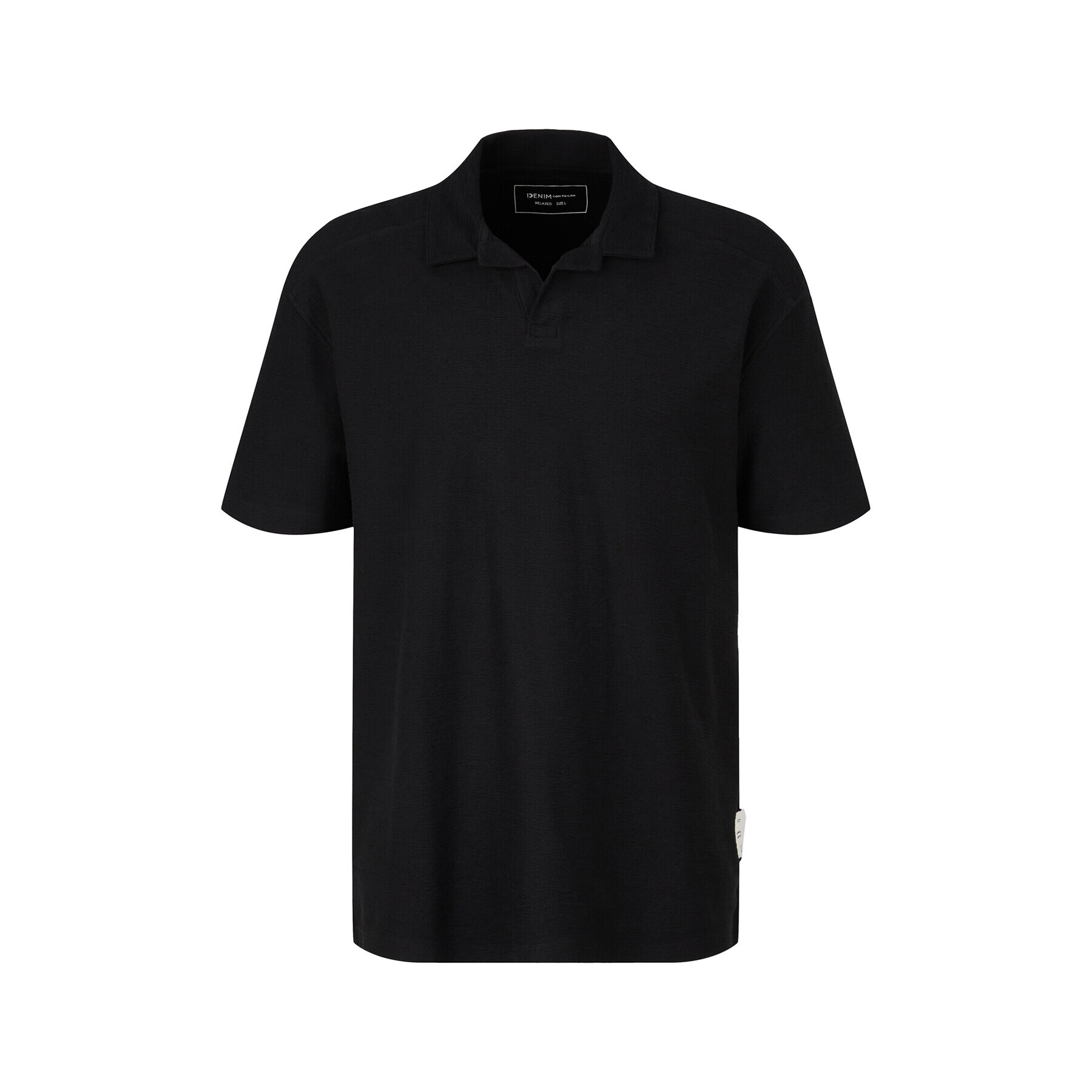 Tom Tailor Denim Tricou polo 1035284 Negru - Pled.ro