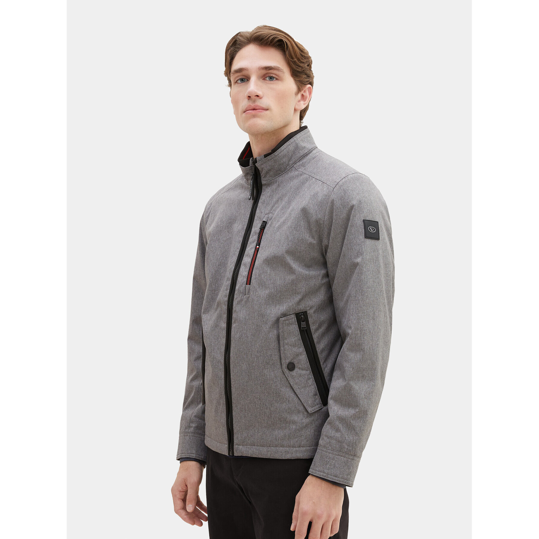 Tom Tailor Geacă 1037331 Gri Regular Fit - Pled.ro